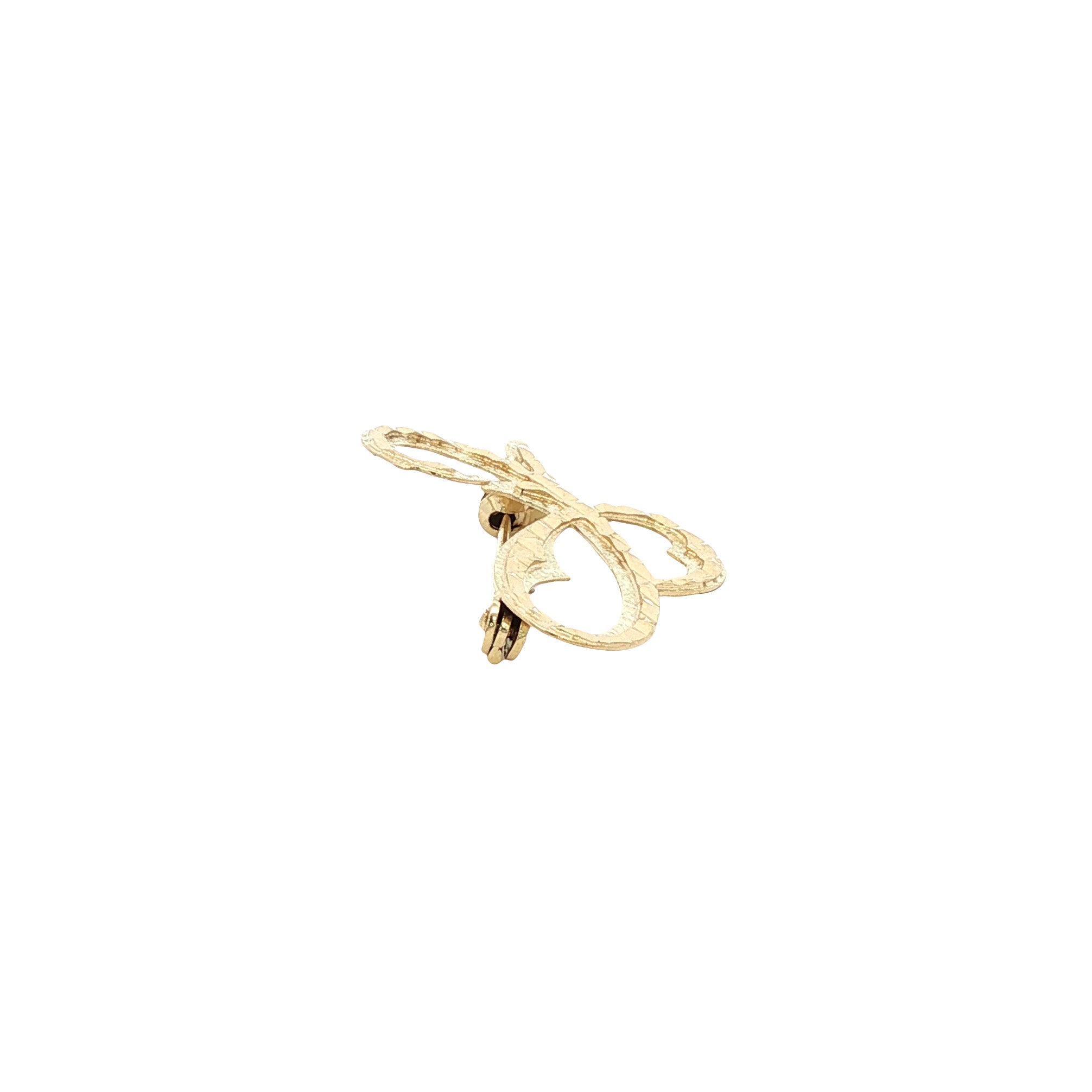Gouden vintage fantasie broche 14 kt