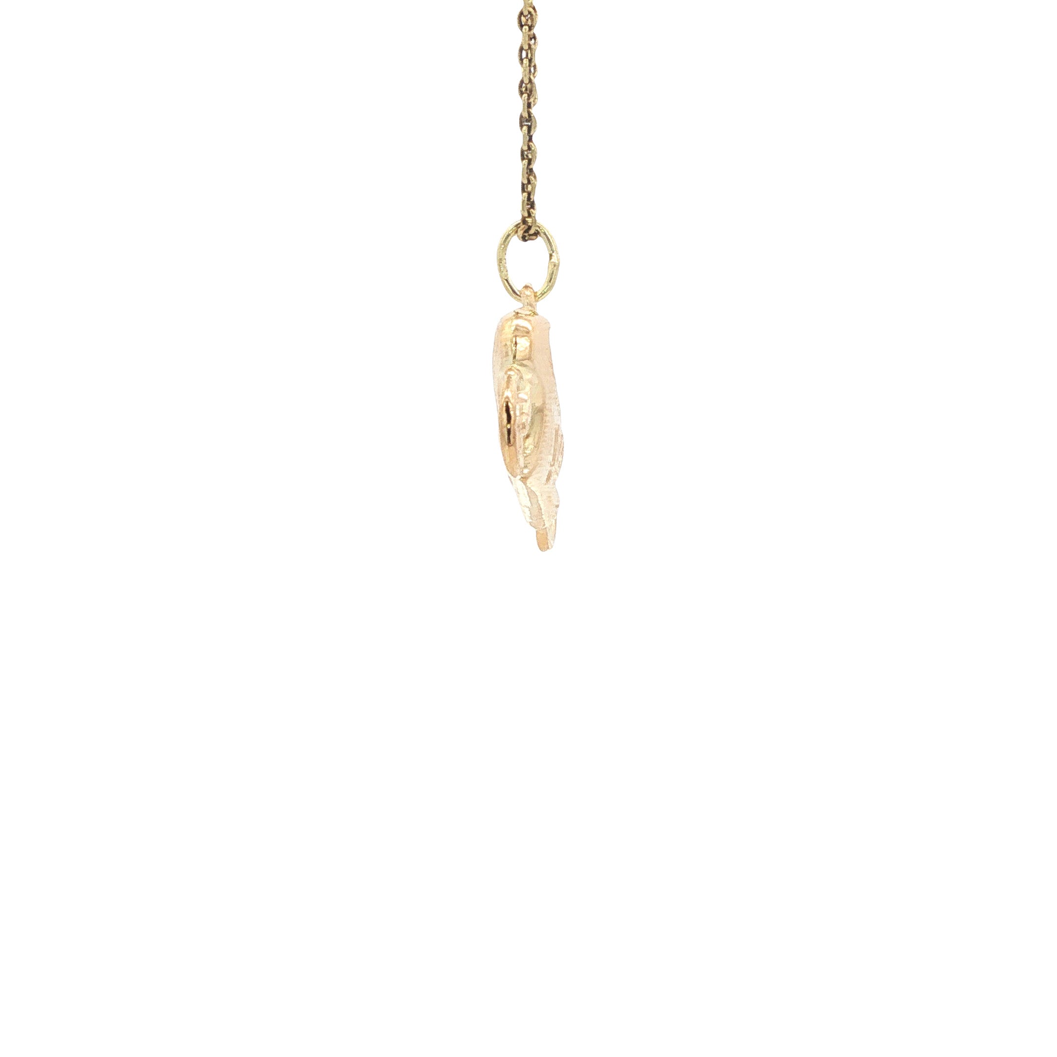 Gold motorcycle pendant 14 kt
