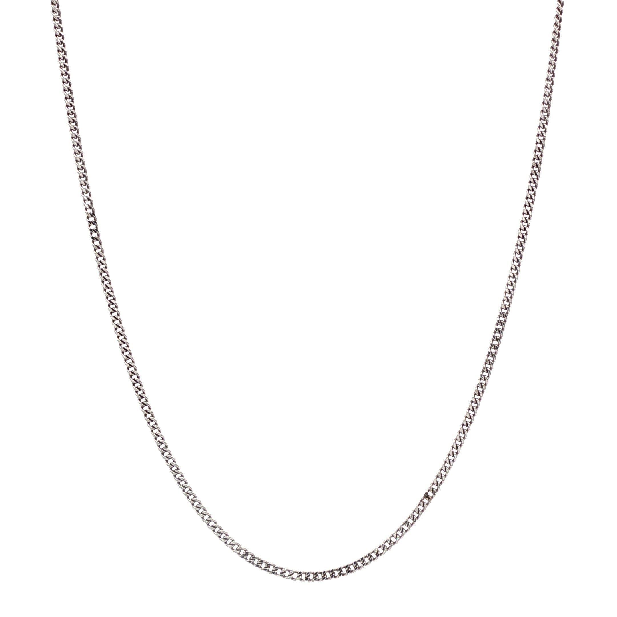 Witgouden vintage gourmet collier 14 kt