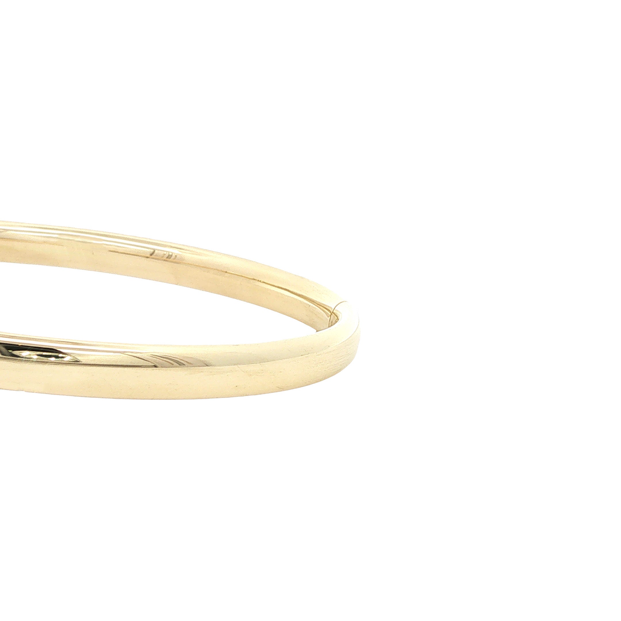 Vintage smooth gold bangle 14 kt