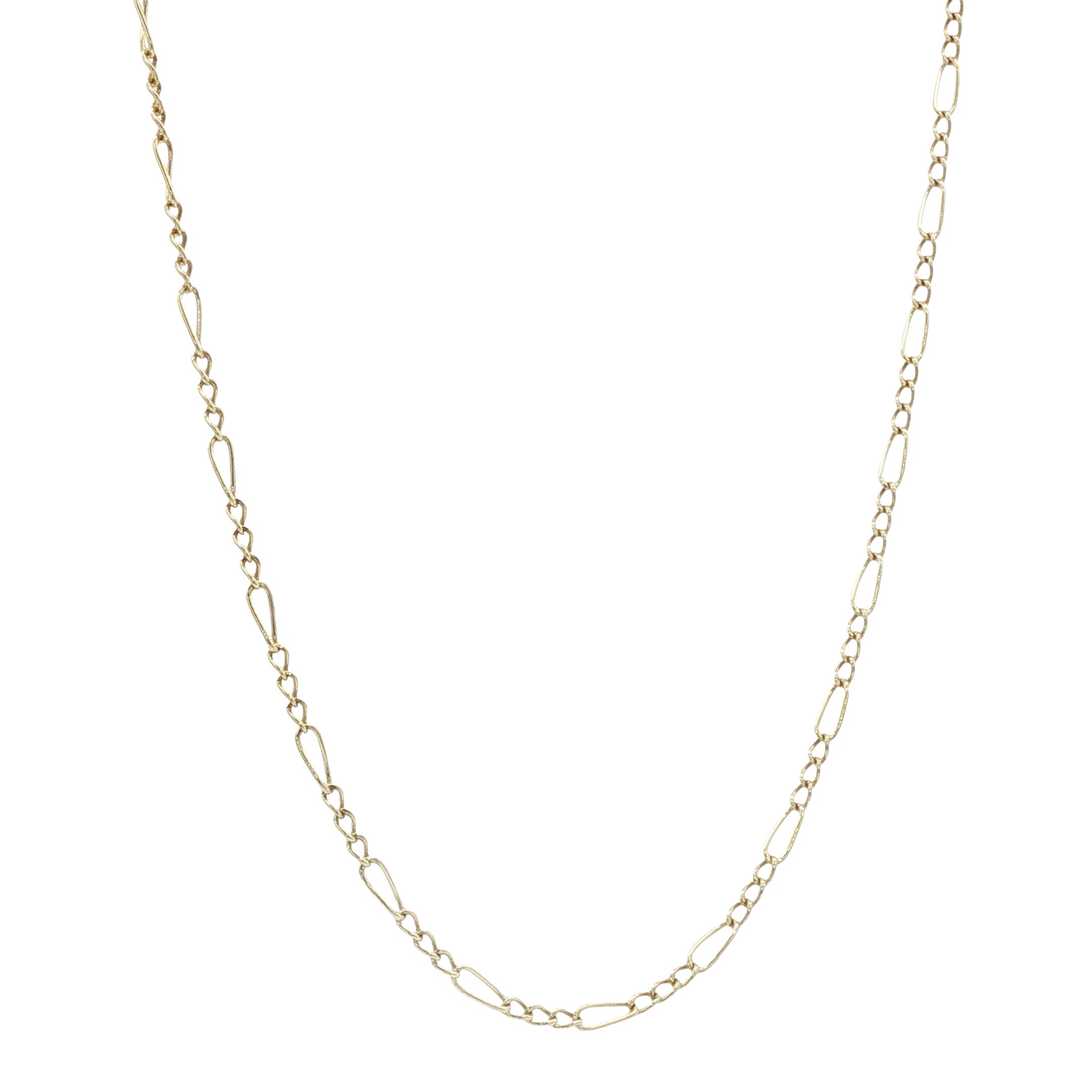 Vintage 14 kt gold Figaro necklace