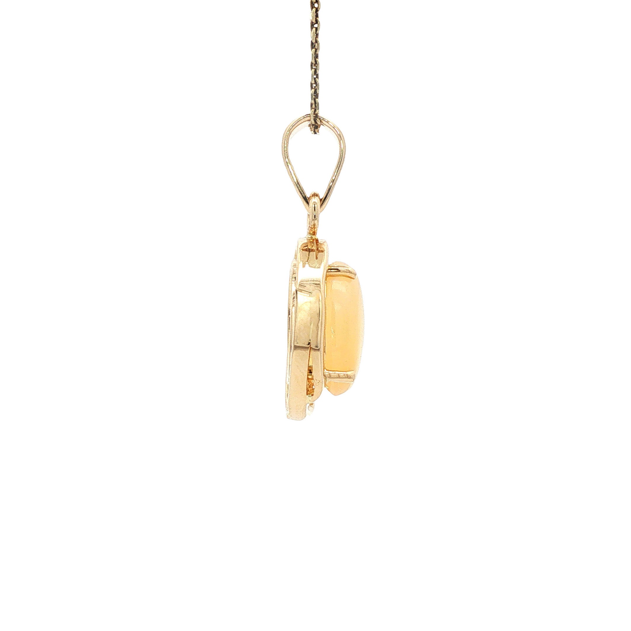 Vintage hanger met opaal 12 kt