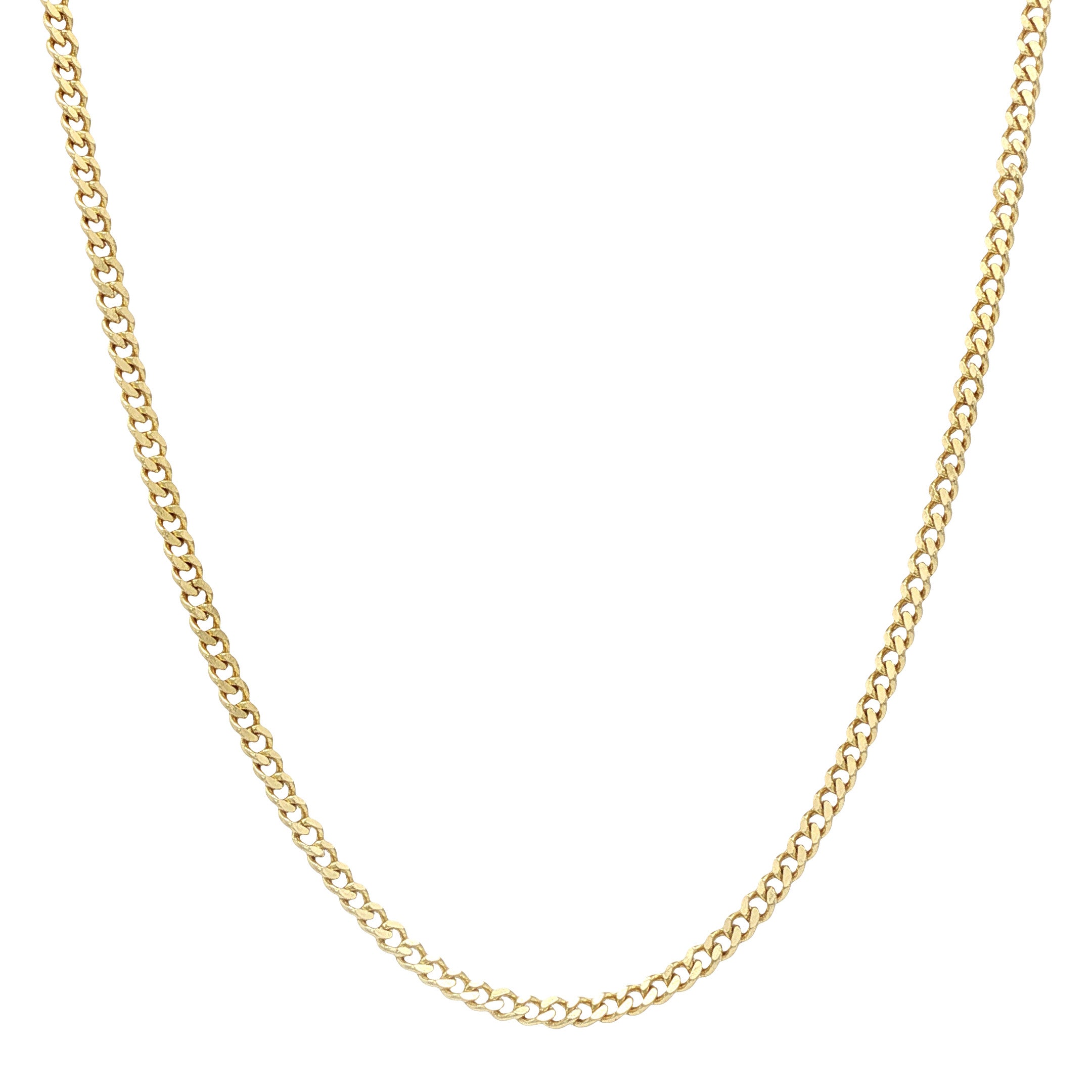 Gouden vintage gourmet collier 14 kt
