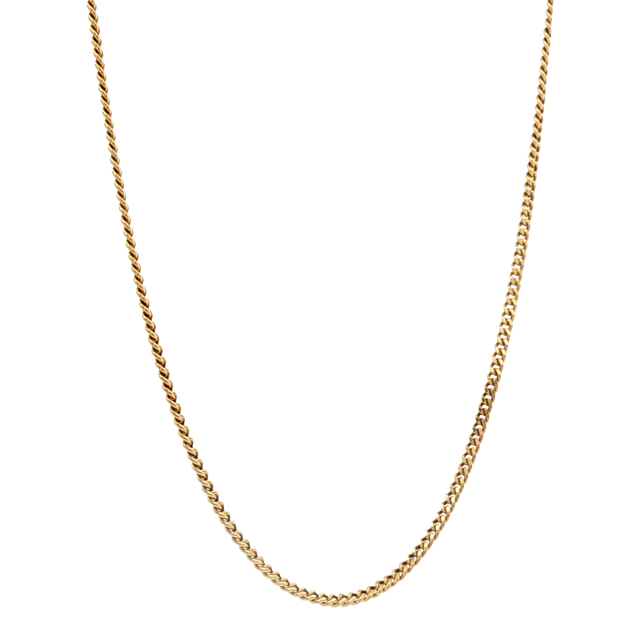 Gouden vintage gourmet collier 14 kt