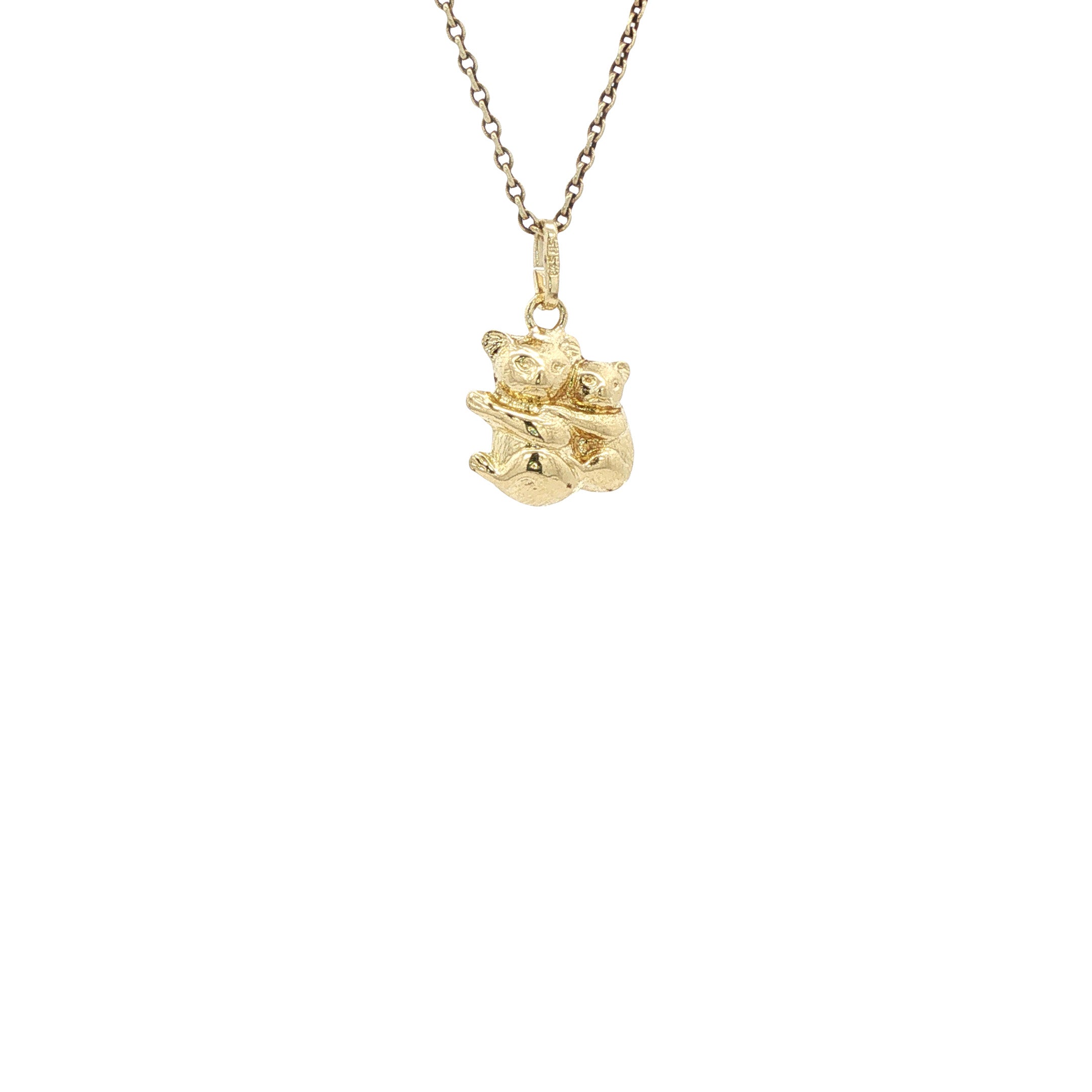 Vintage gold koala pendant 14 kt