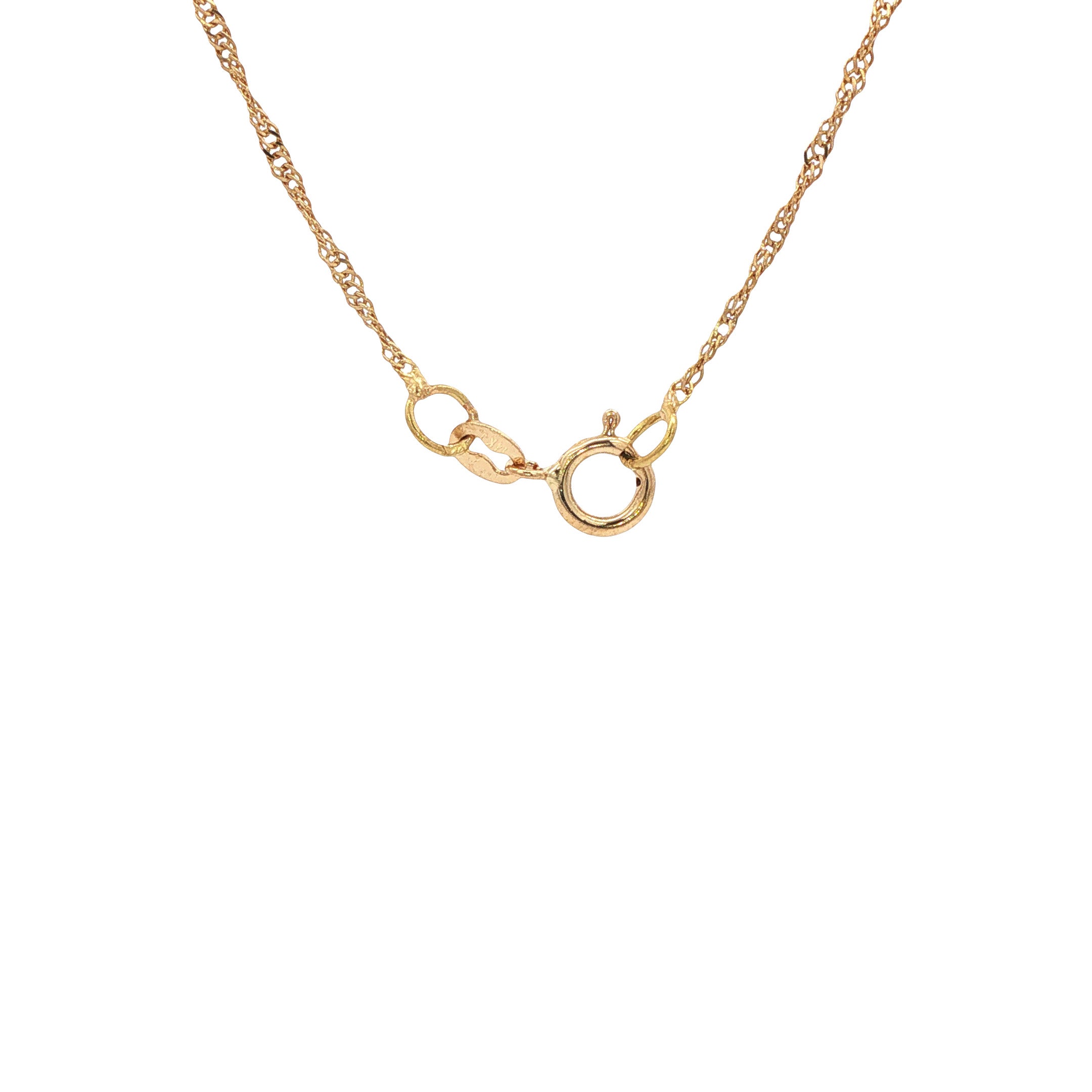 Vintage 14 kt gold Singapore necklace