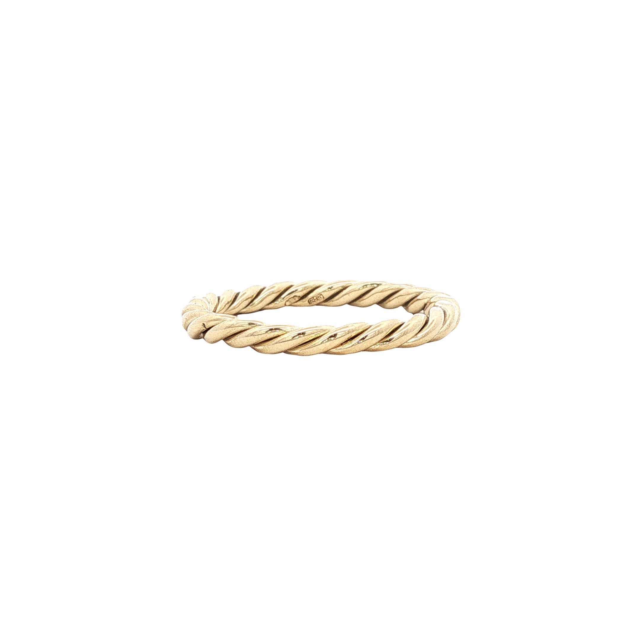 Vintage 14 kt gold twisted ring