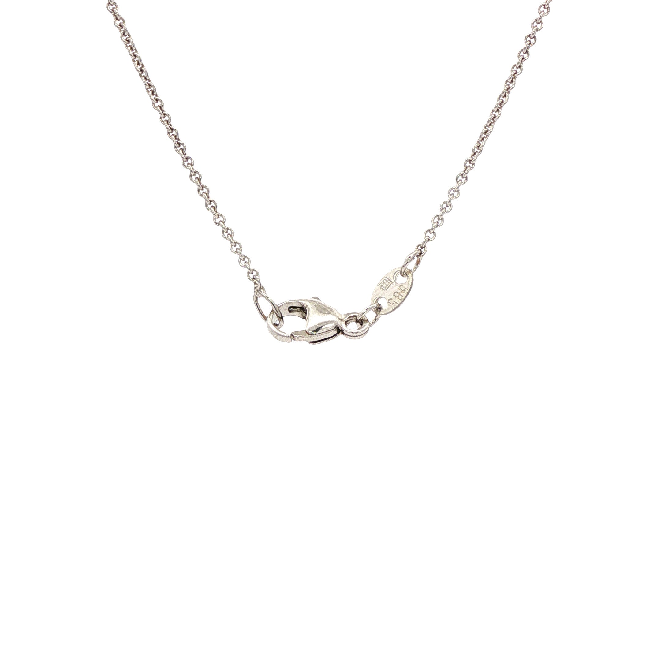 Witgouden vintage anker collier 14 kt