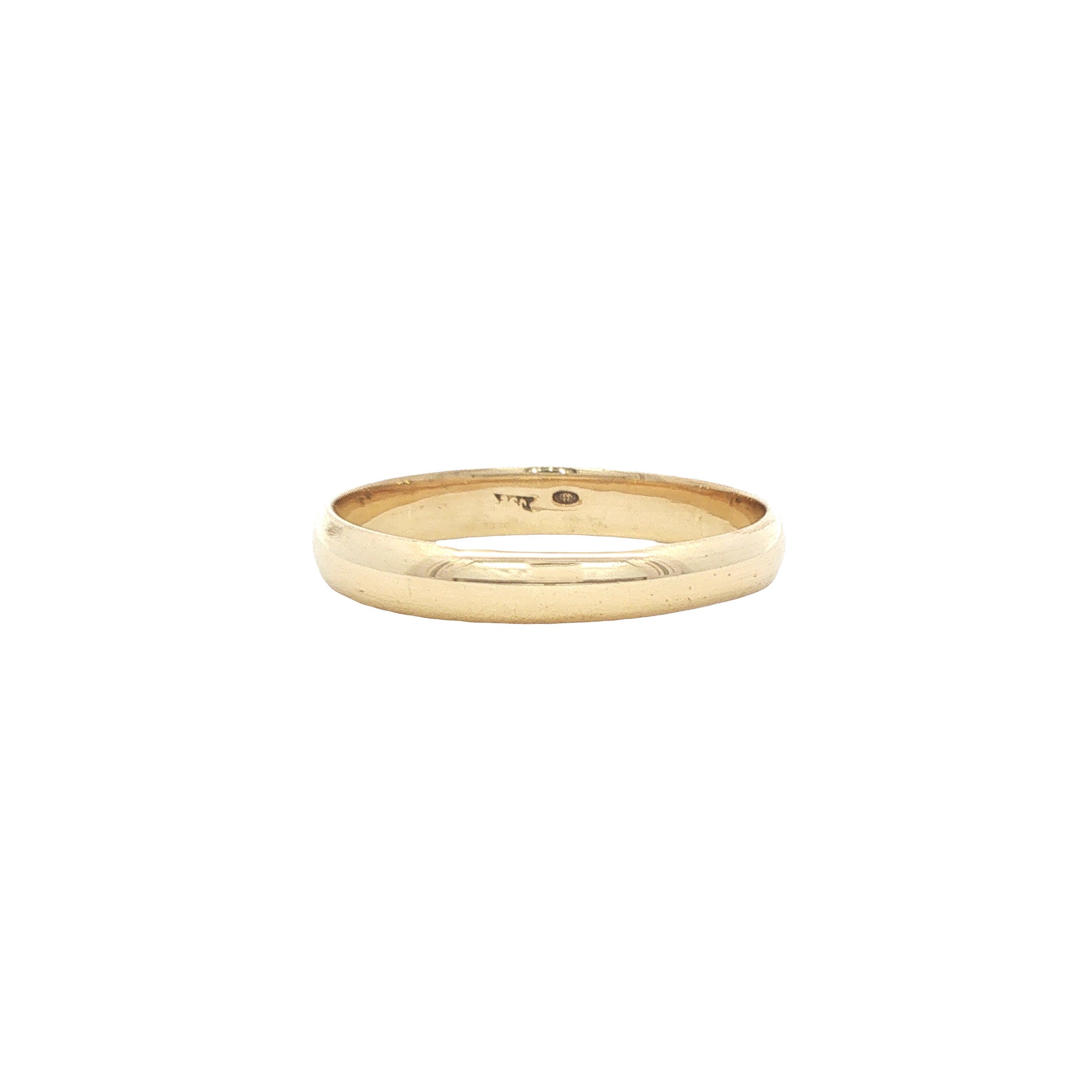 Vintage smooth gold ring 14 kt