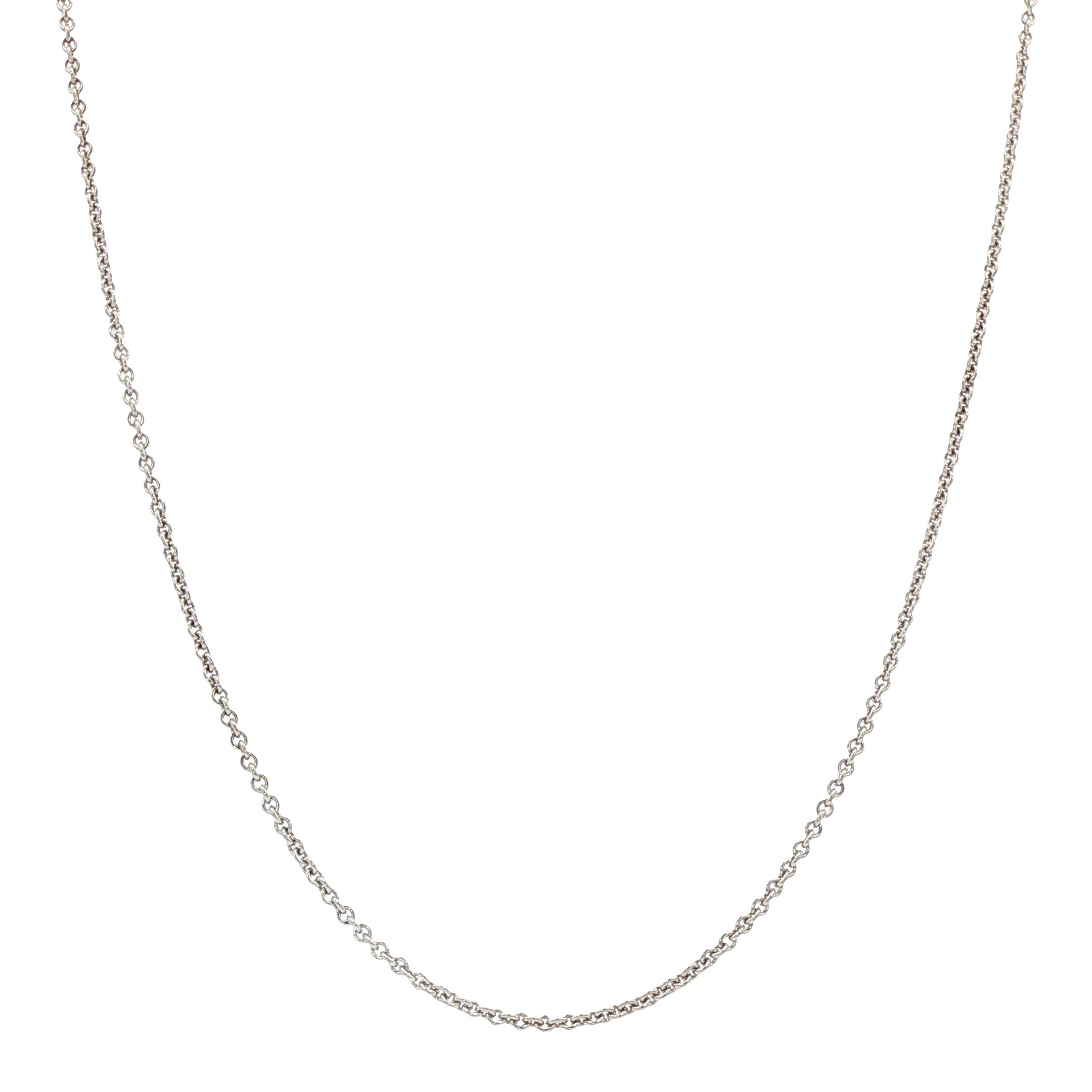 Witgouden vintage anker collier 14 kt
