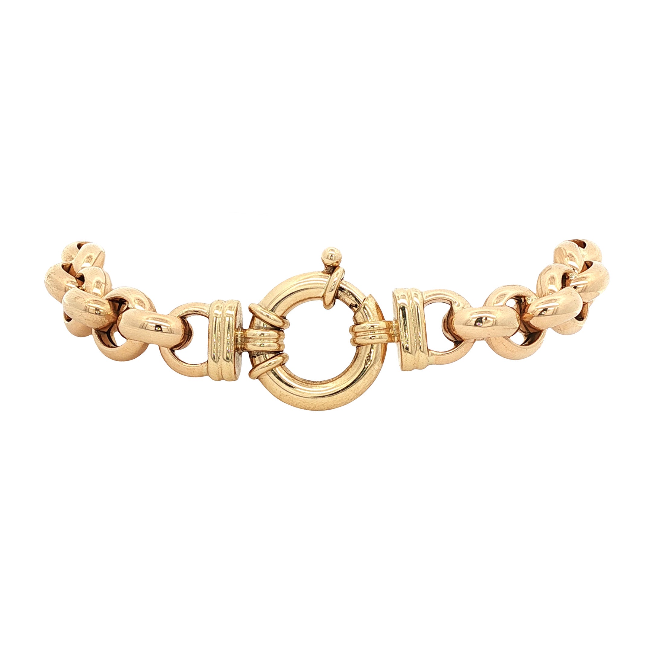 Vintage 14 kt gold jasseron bracelet