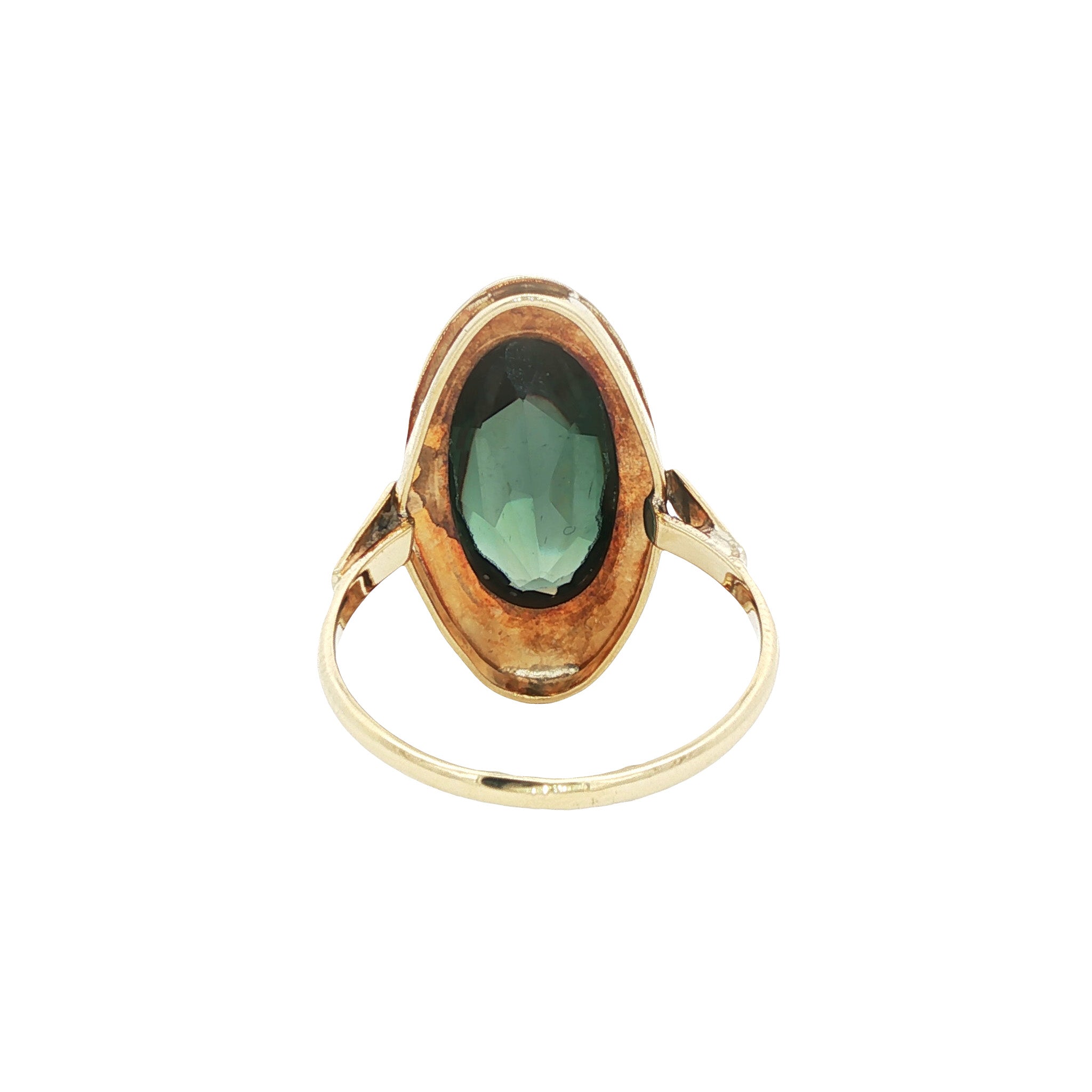 Vintage 14 kt gold ring with spinel