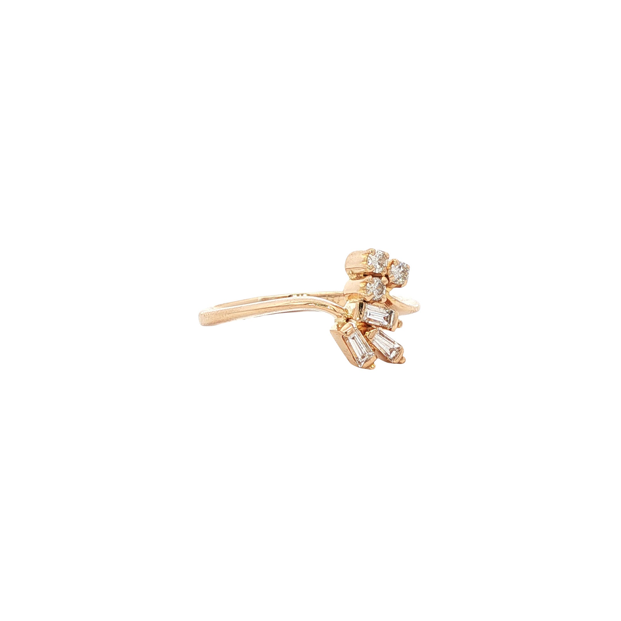 Gouden ring met diamant 18 kt