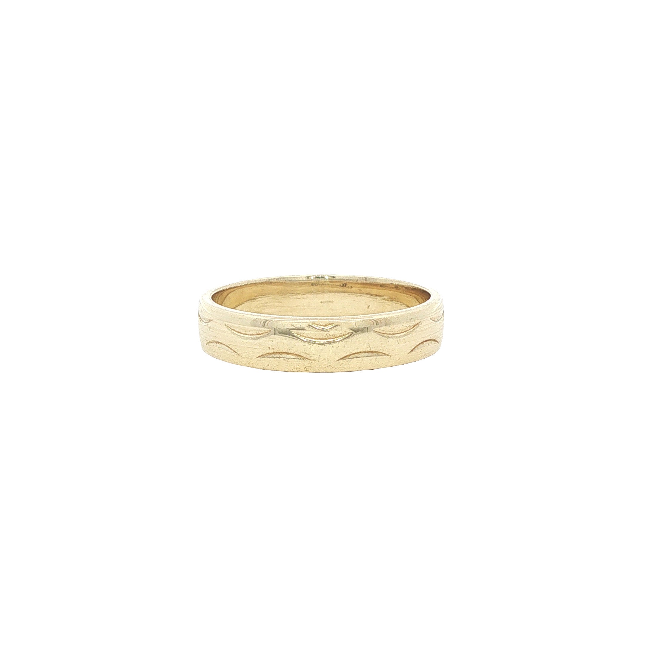 Gouden vintage fantasie ring 14 kt