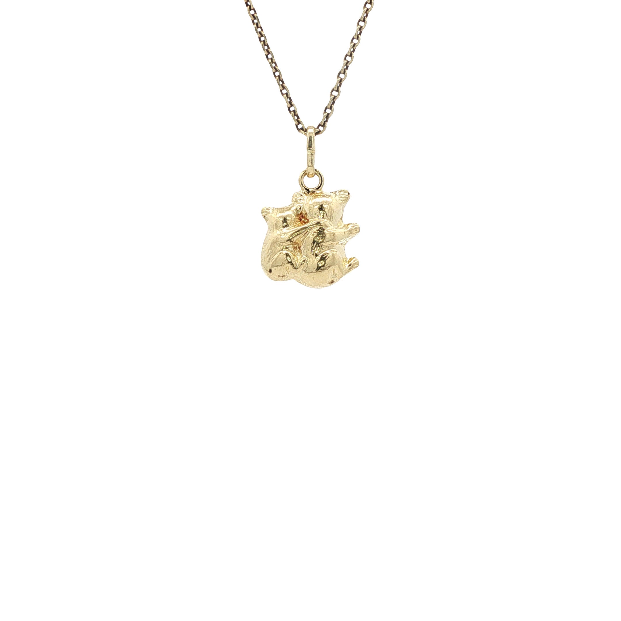 Vintage gold koala pendant 14 kt