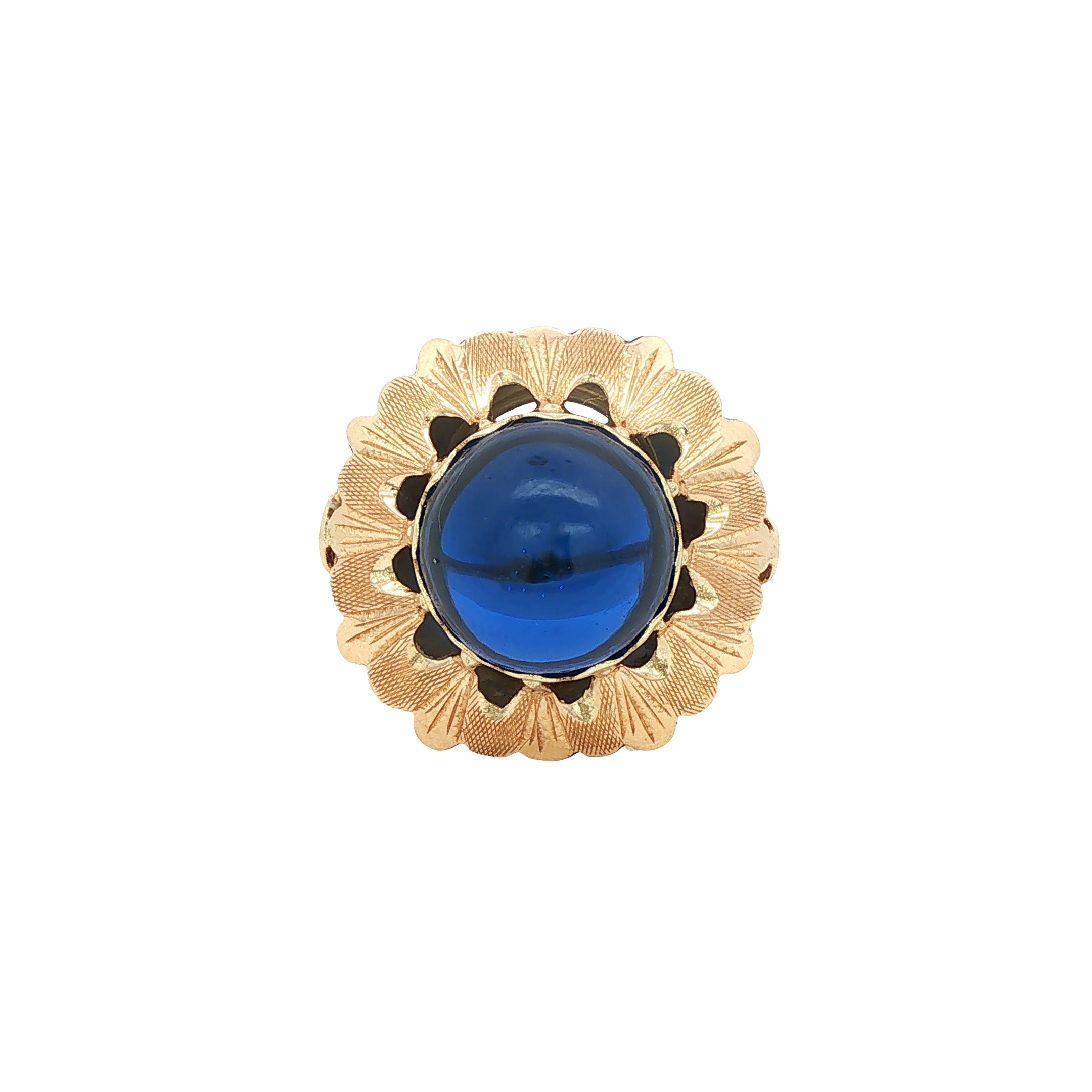 14-kt vintage gold ring with spinel