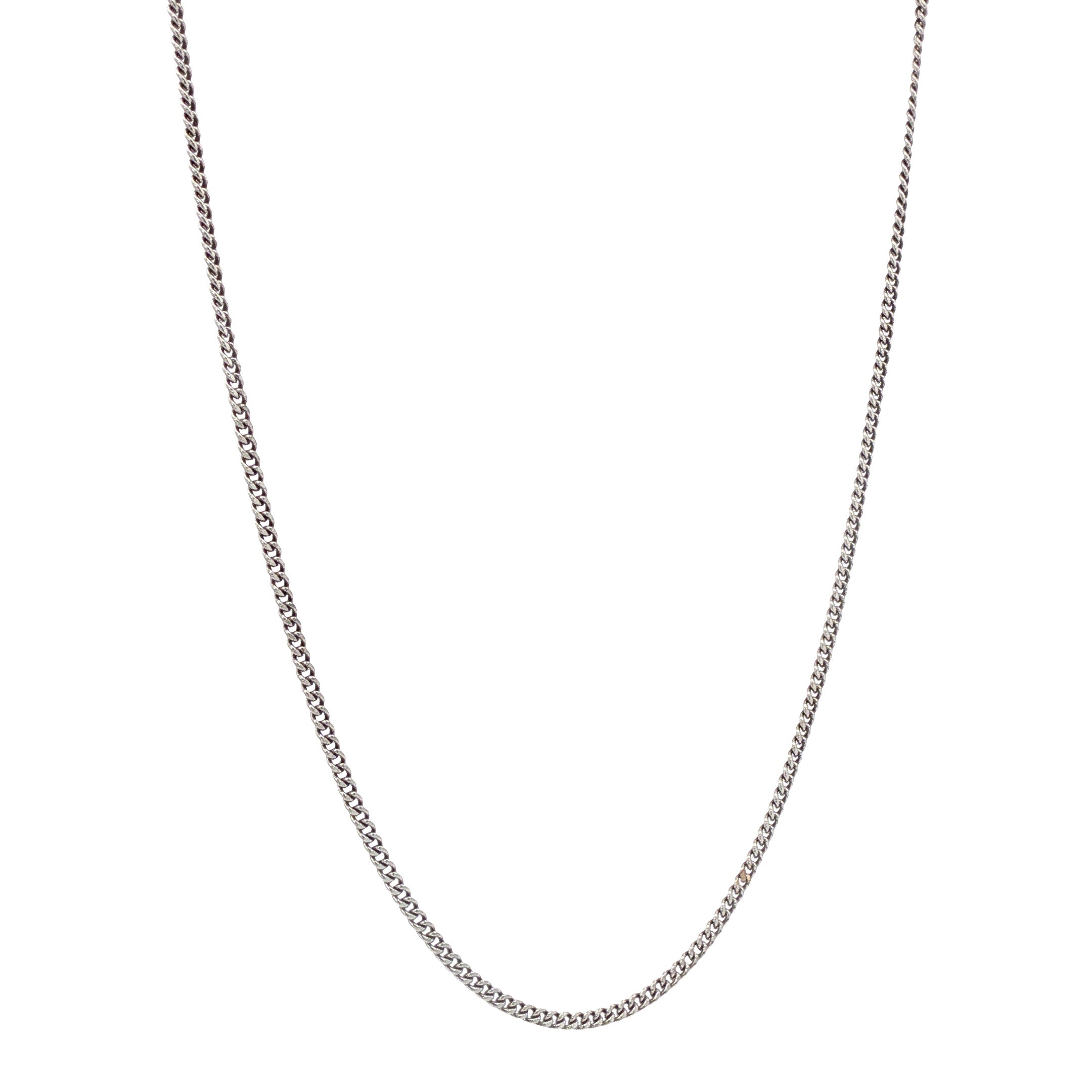 Witgouden vintage gourmet collier 14 kt