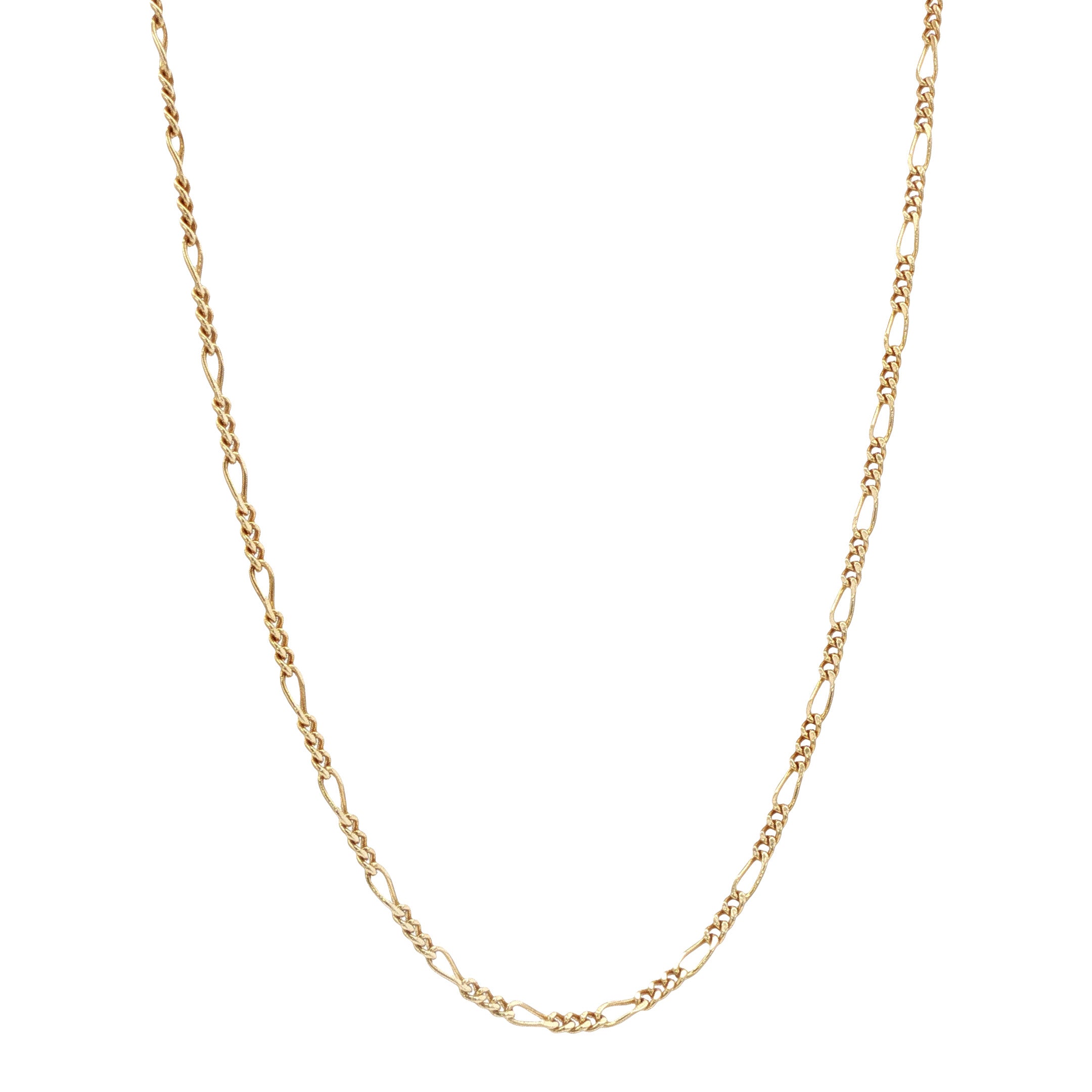 Gouden vintage figaro collier 14 kt
