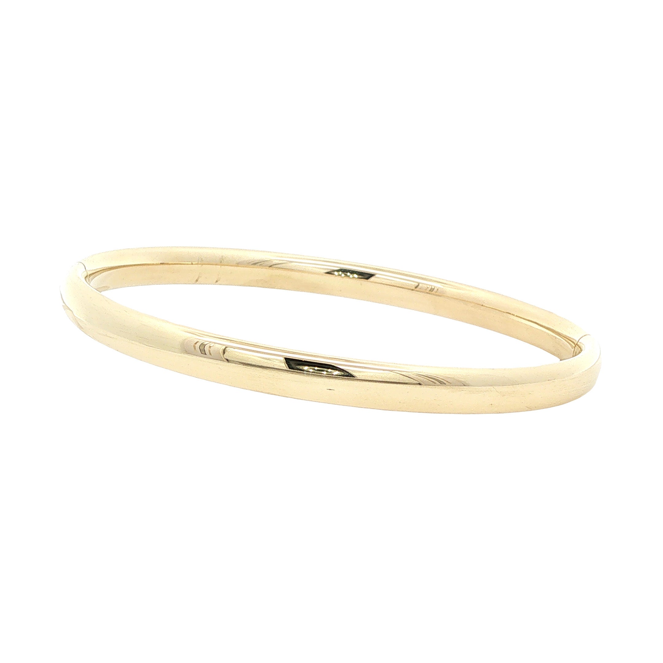 Vintage smooth gold bangle 14 kt