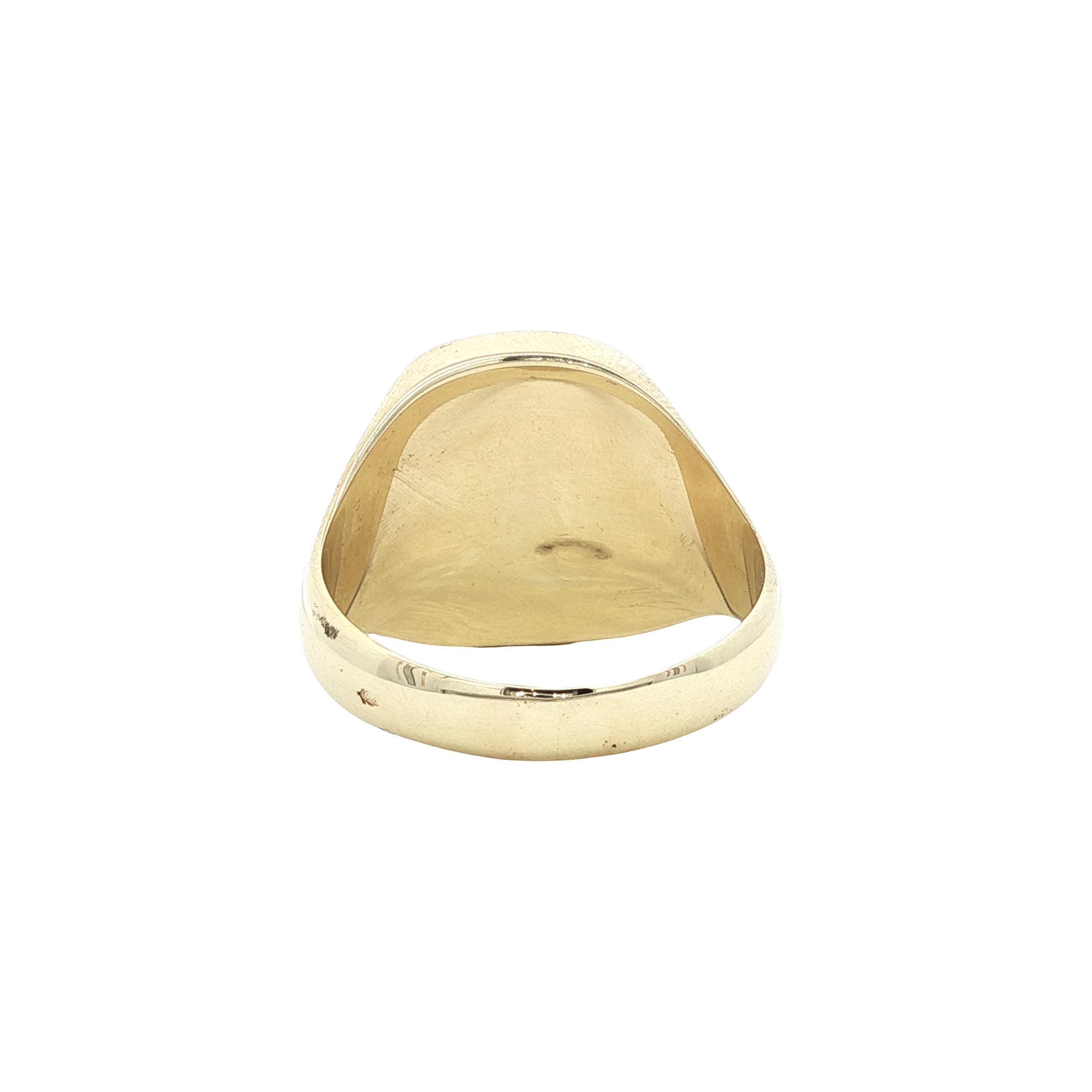 Gouden zegelring met stersaffier 14 kt