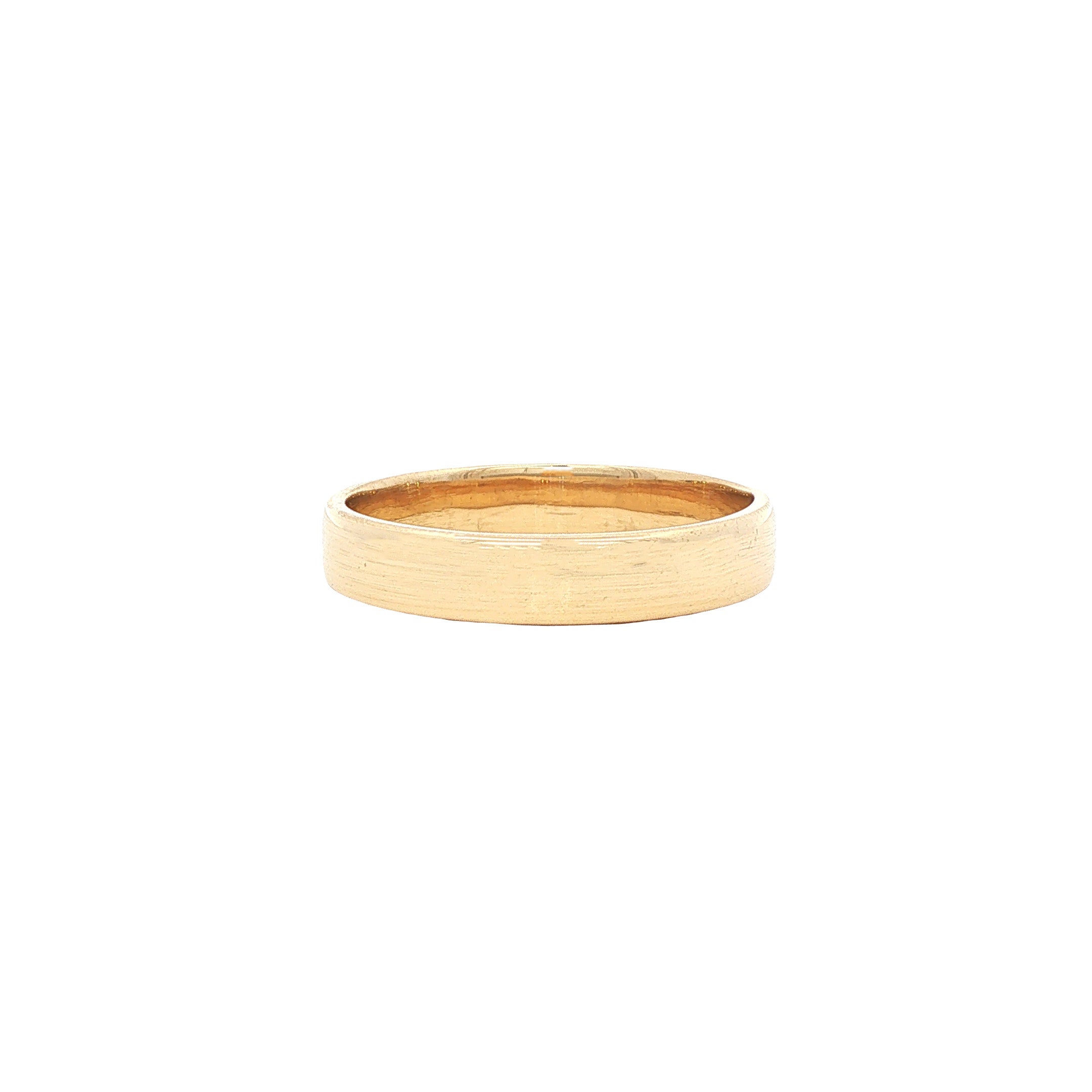 Vintage smooth gold ring, 14 kt