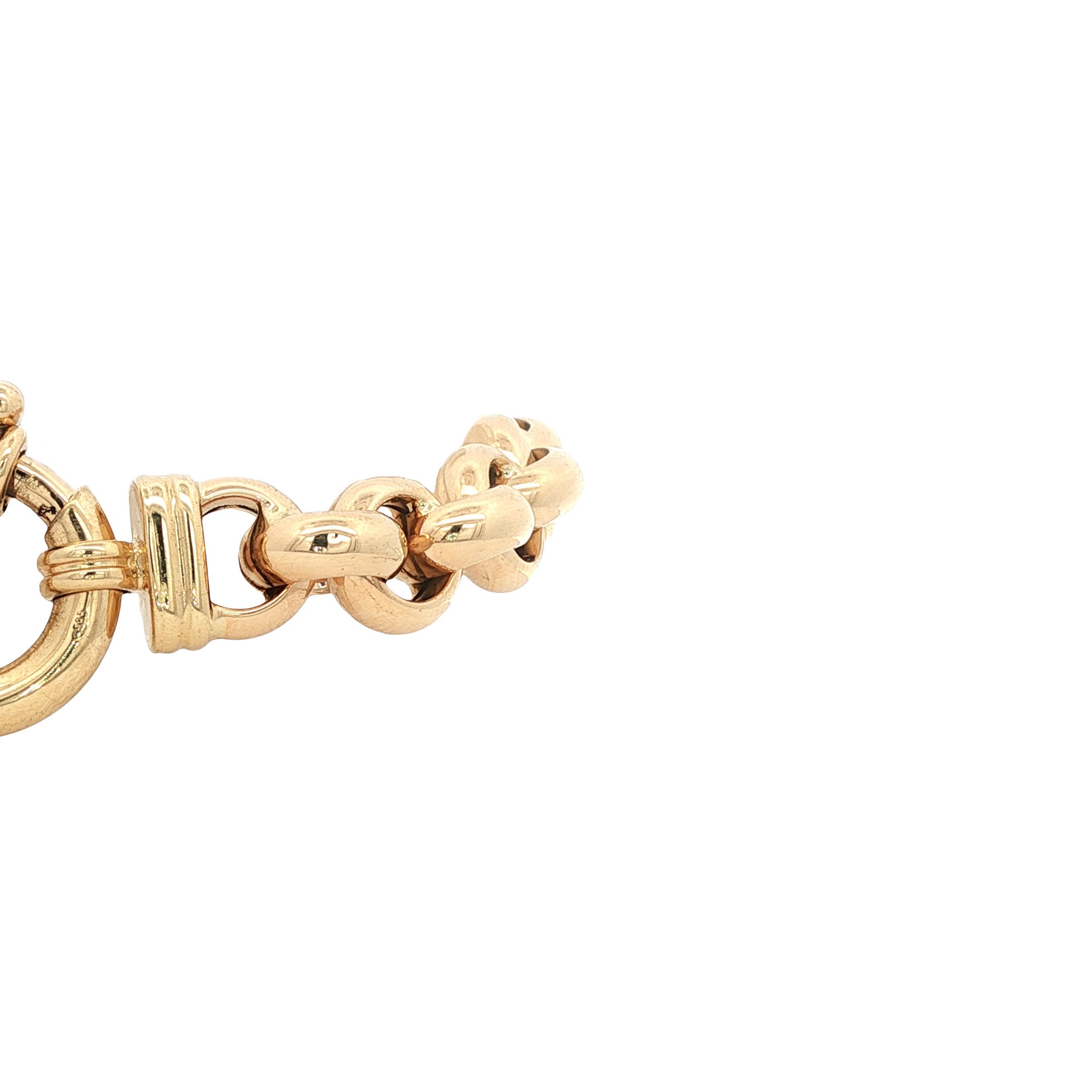 Vintage 14 kt gold jasseron bracelet