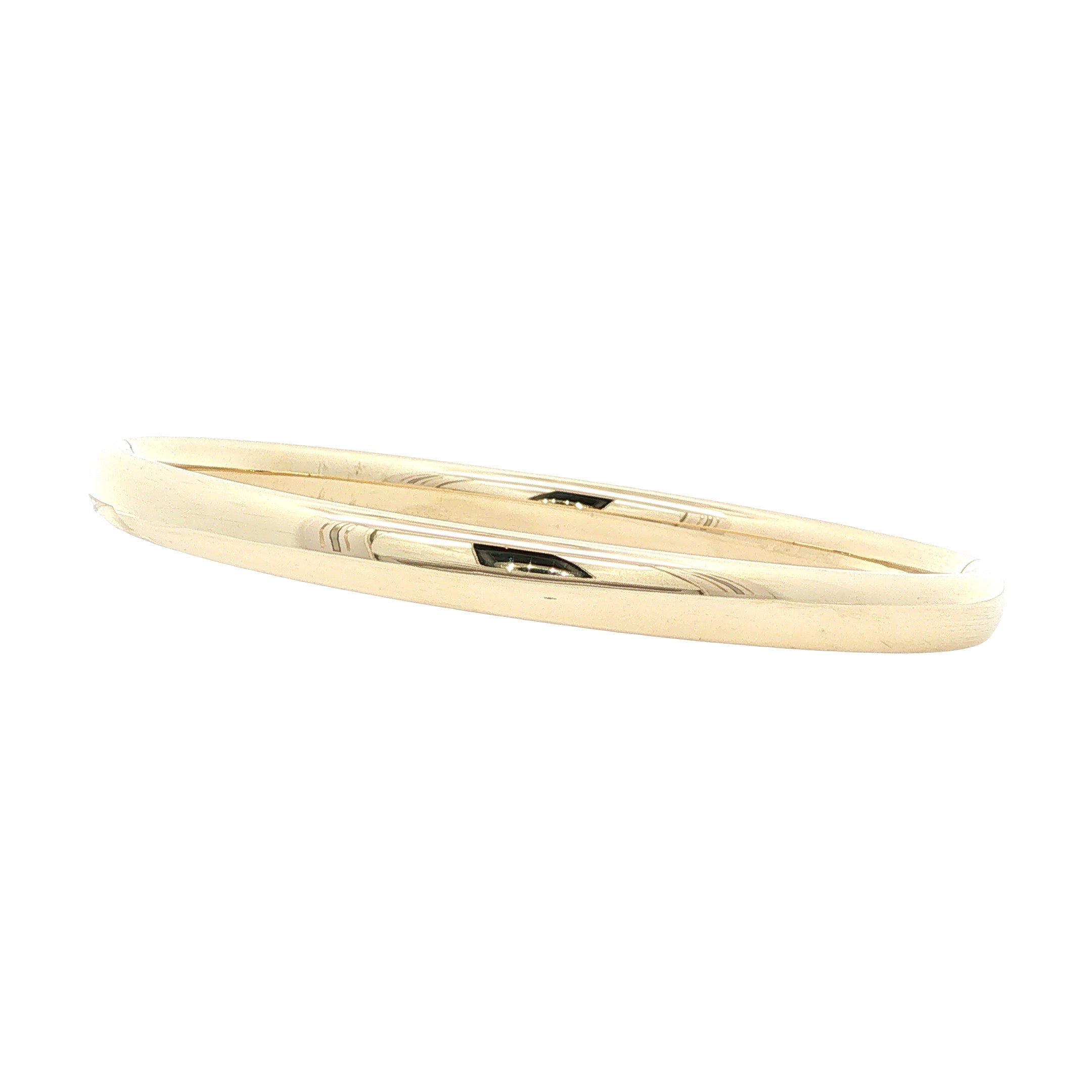 Vintage smooth gold bangle 14 kt