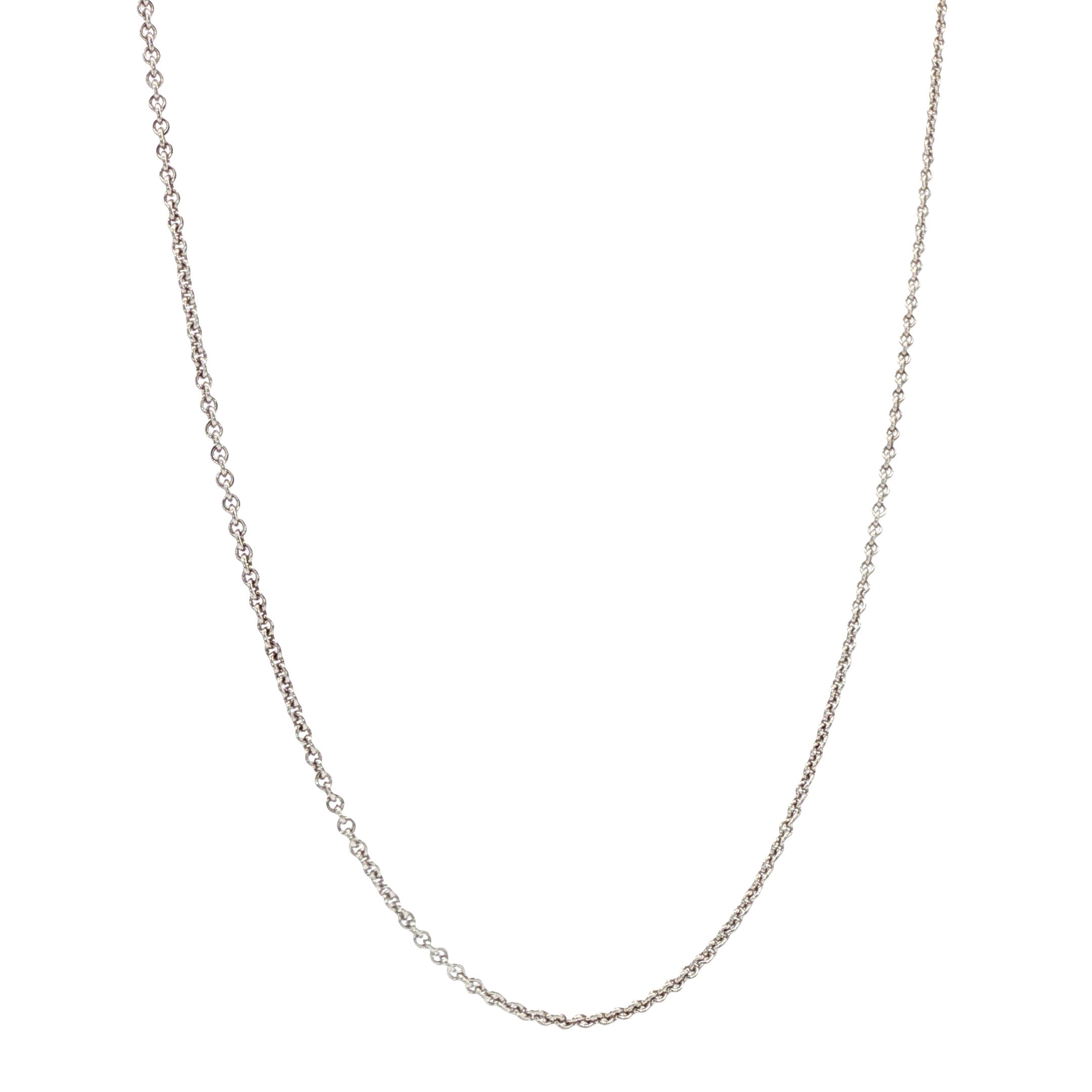Witgouden vintage anker collier 14 kt