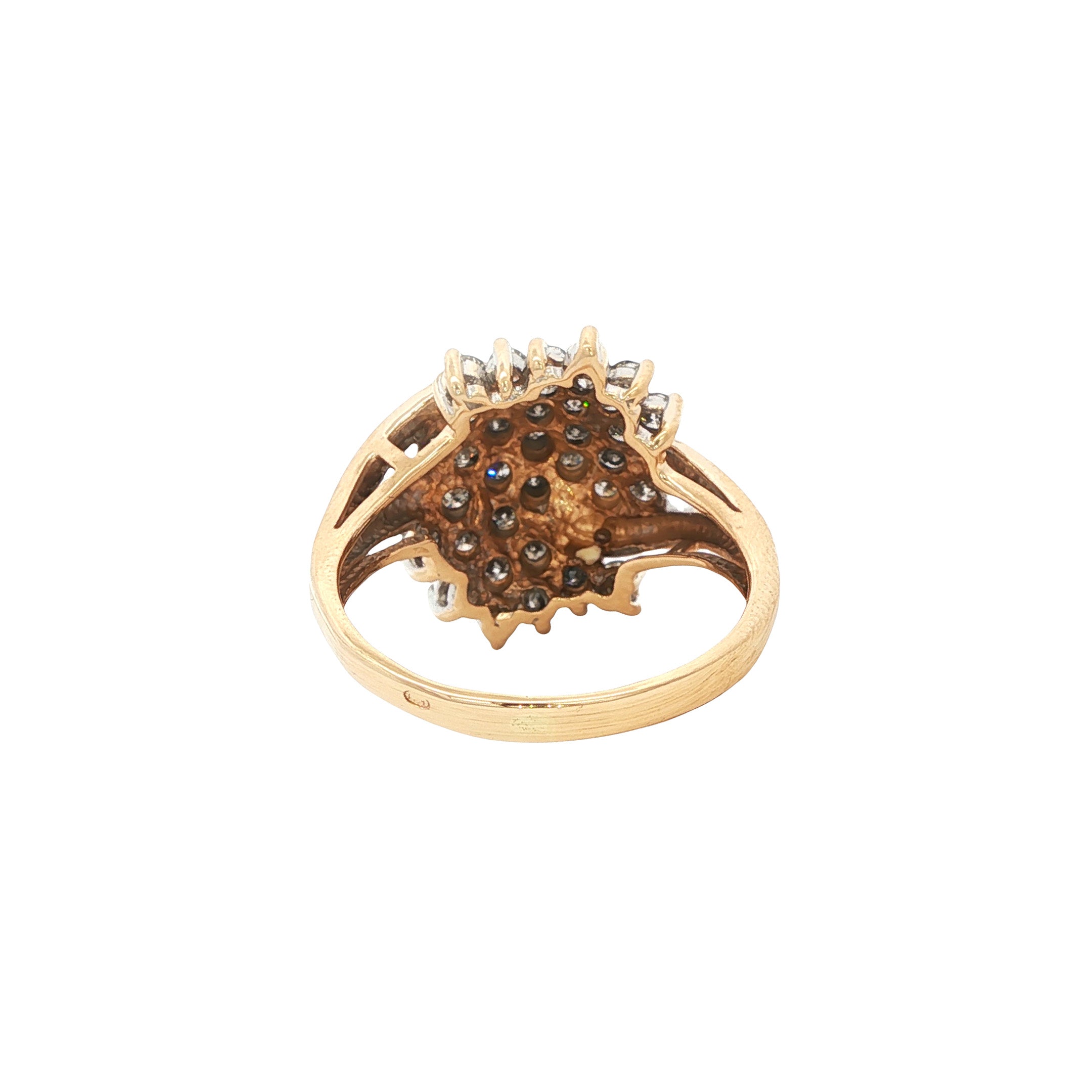 Vintage 14 kt gold ring with a diamond