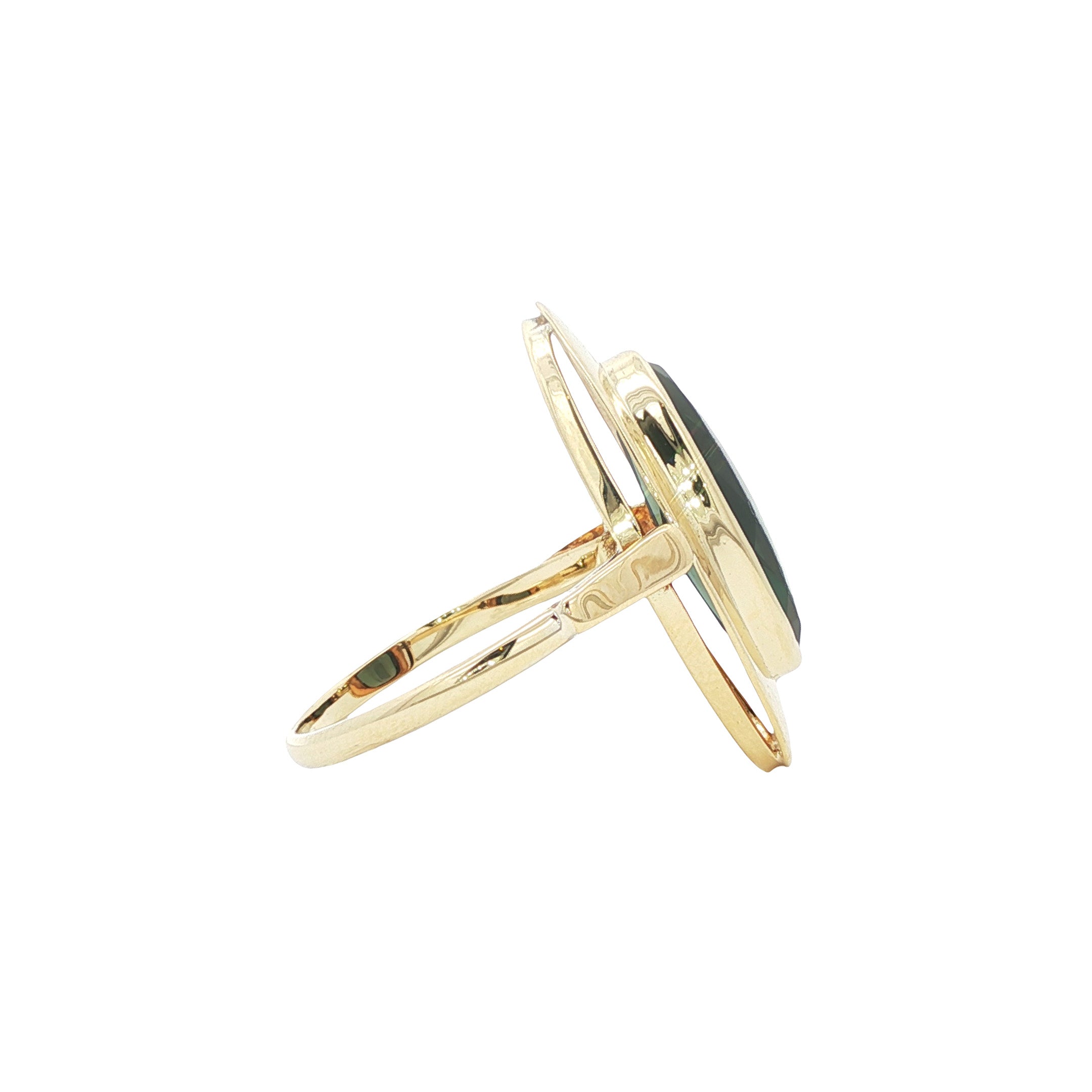 Vintage 14 kt gold ring with spinel