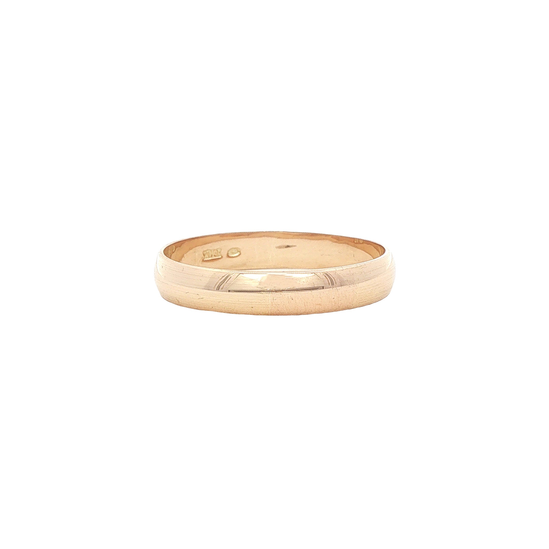Vintage smooth 14 kt gold ring