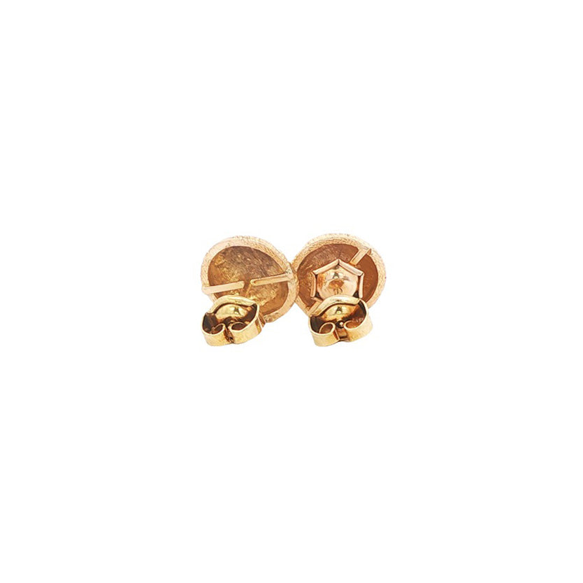 Vintage fantasie oorstekers 8 kt