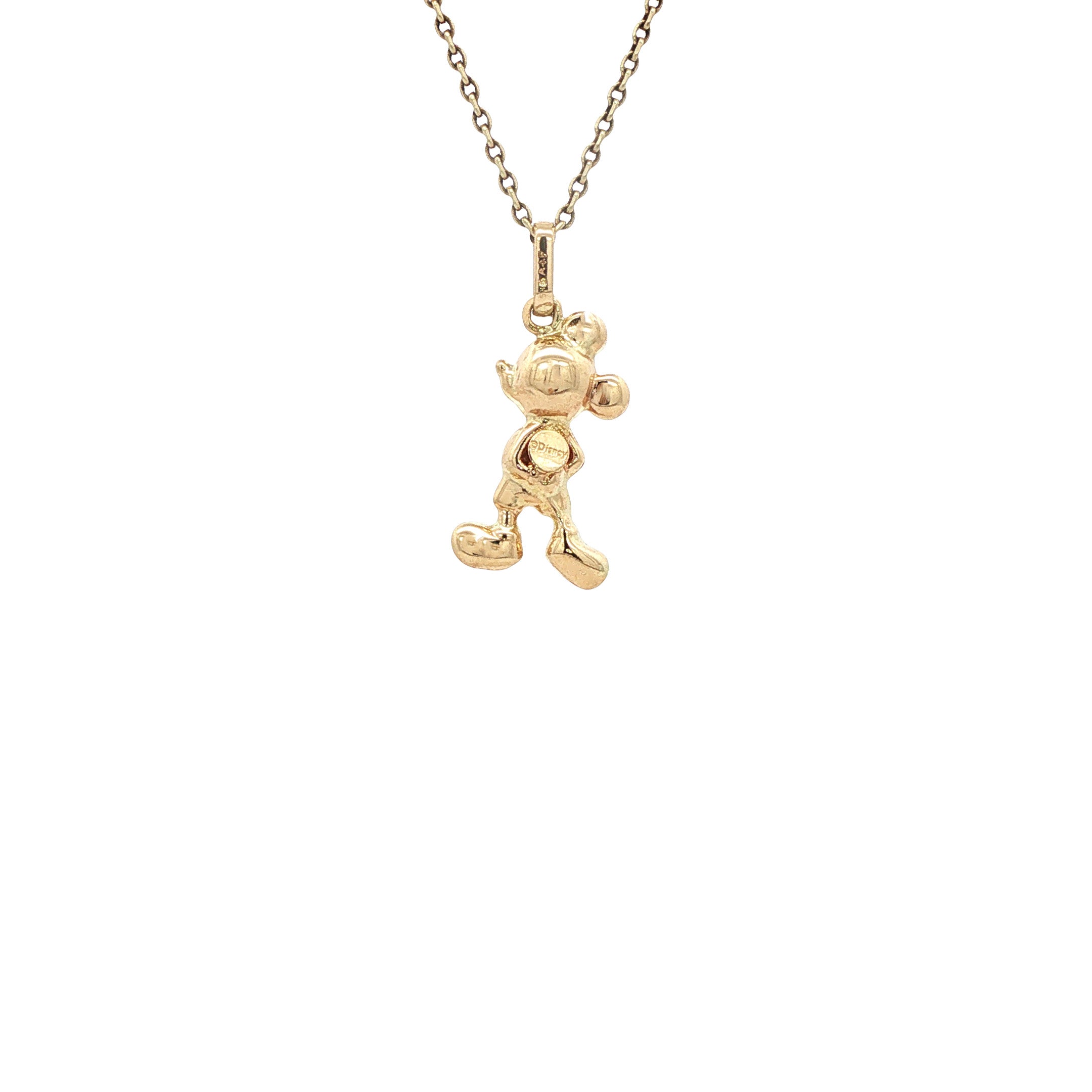 Gouden vintage Mickey Mouse hanger 14 kt
