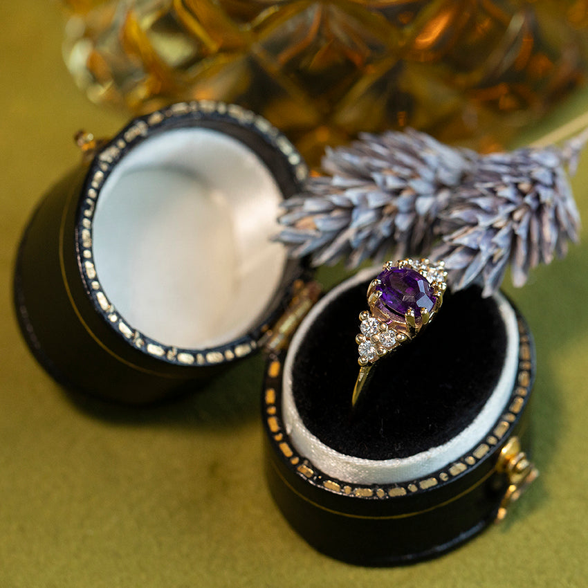 AUDREY RING 14 KRT - VIOLET
