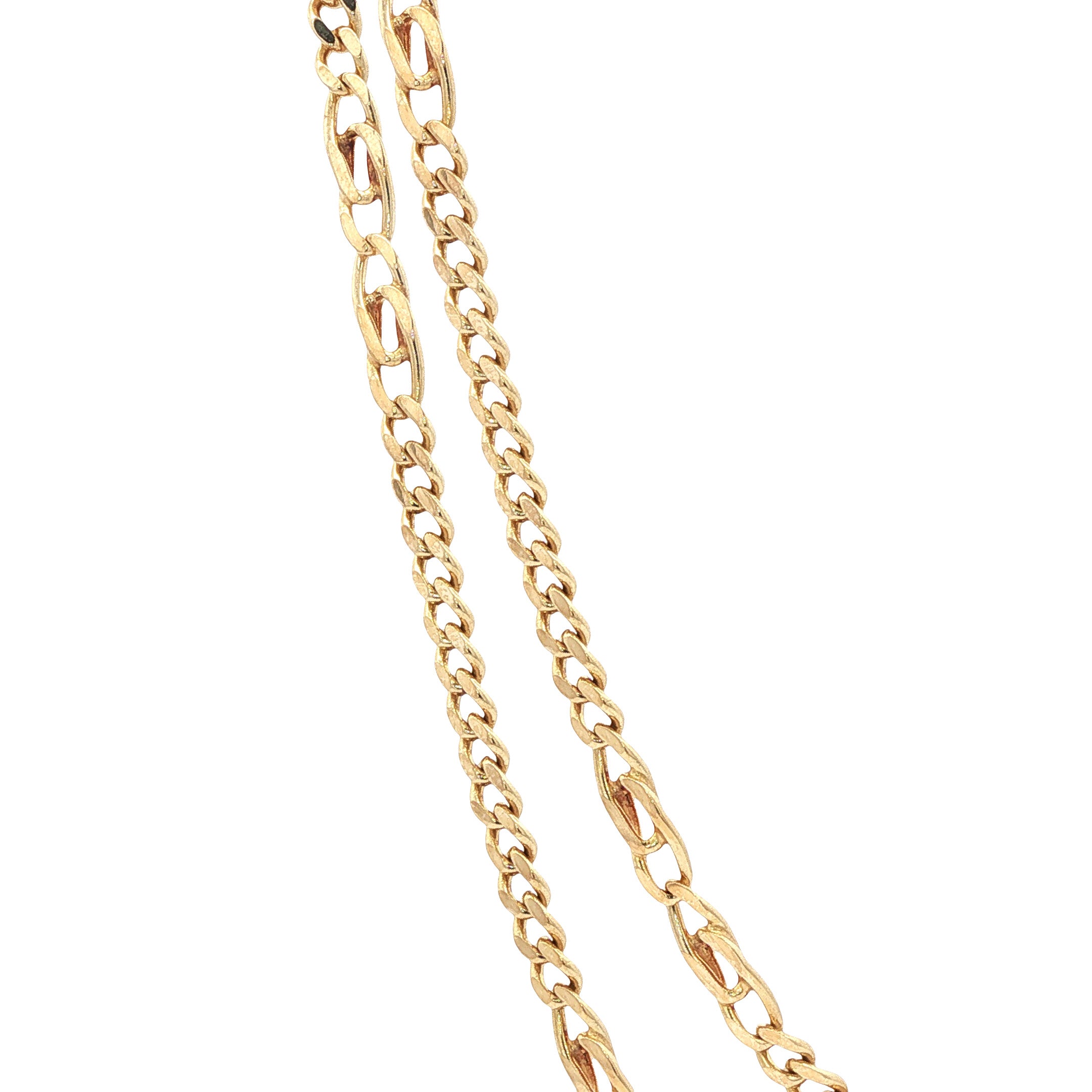 Vintage gold fantasy necklace 14 kt