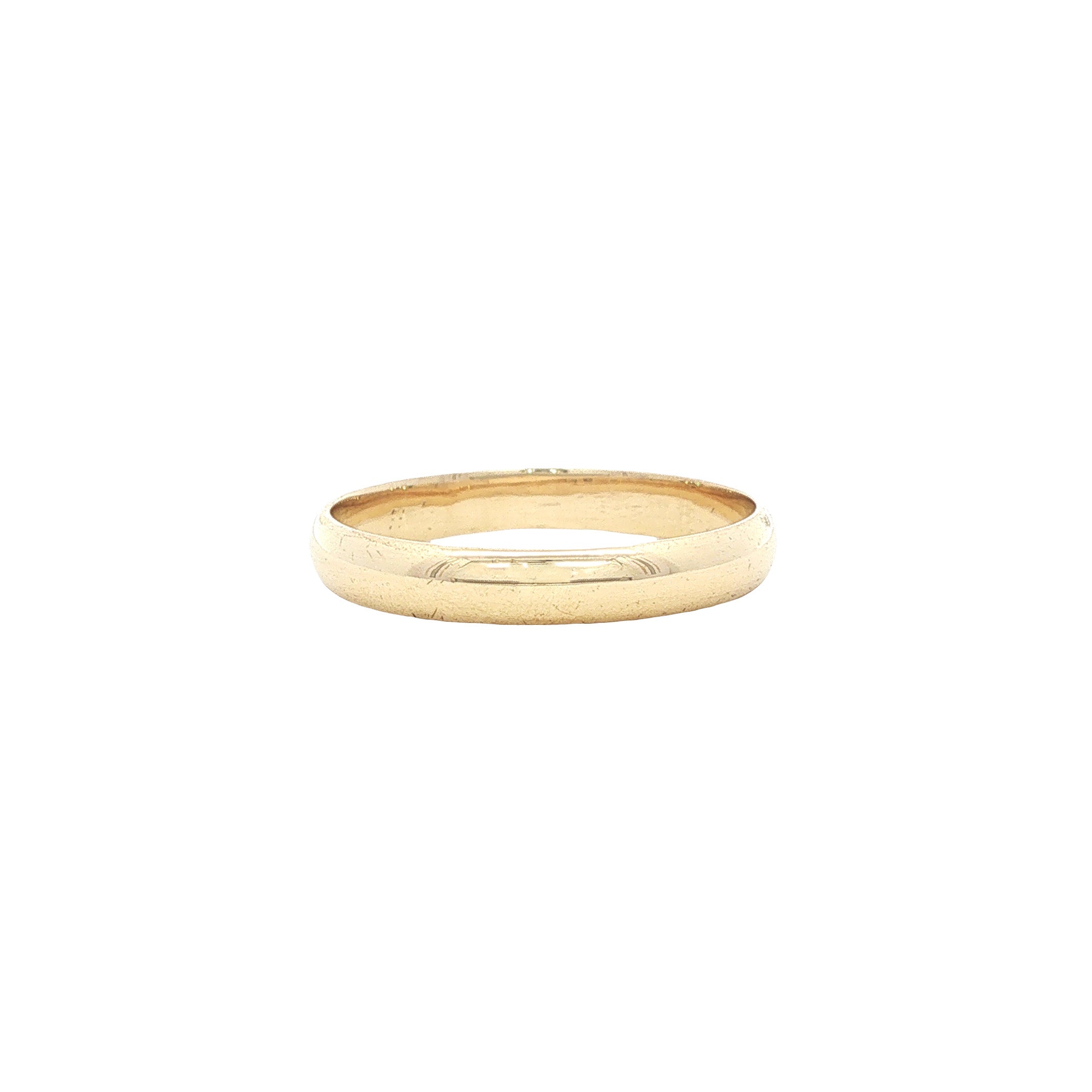 Vintage smooth gold ring 14 kt