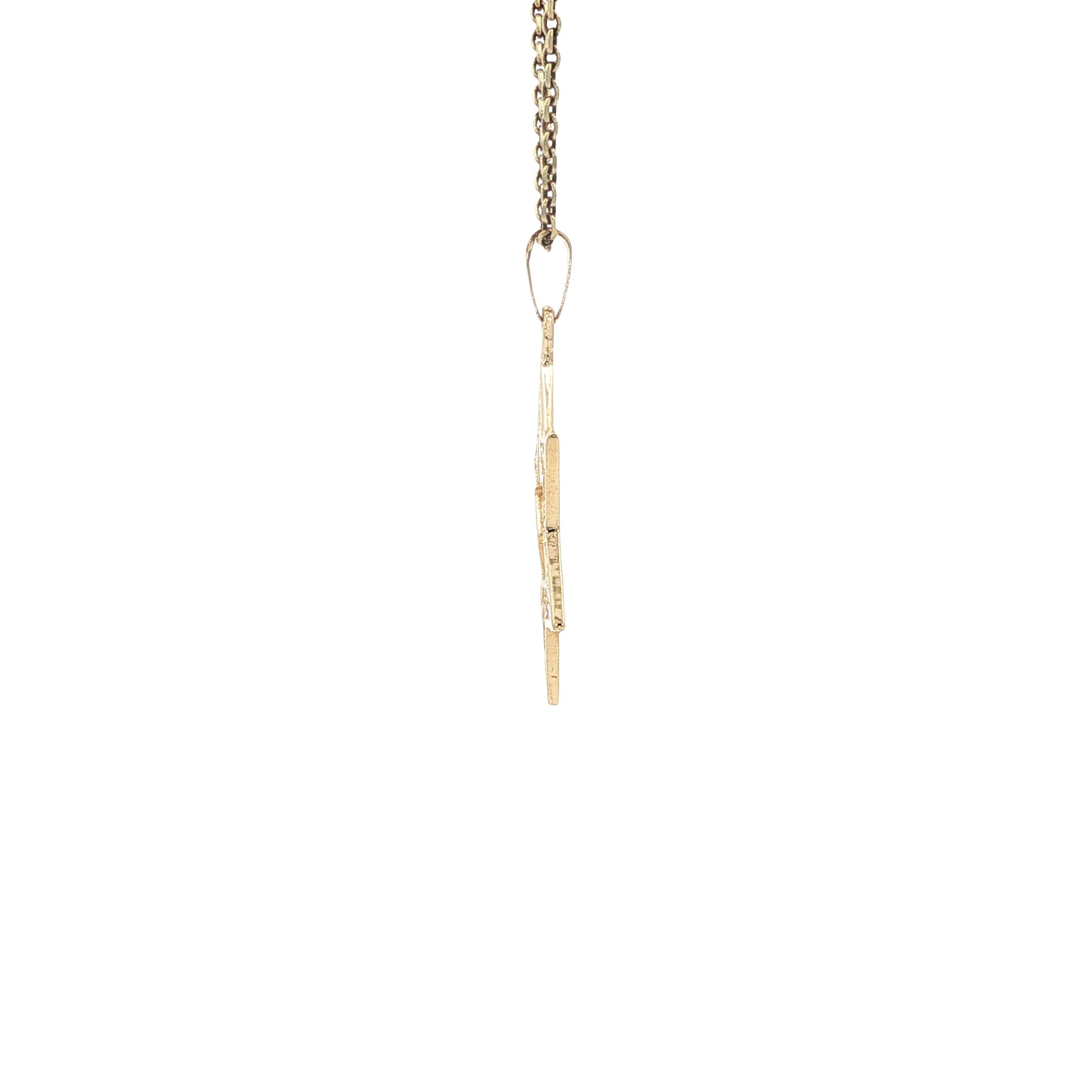 14 kt gold vintage star pendant