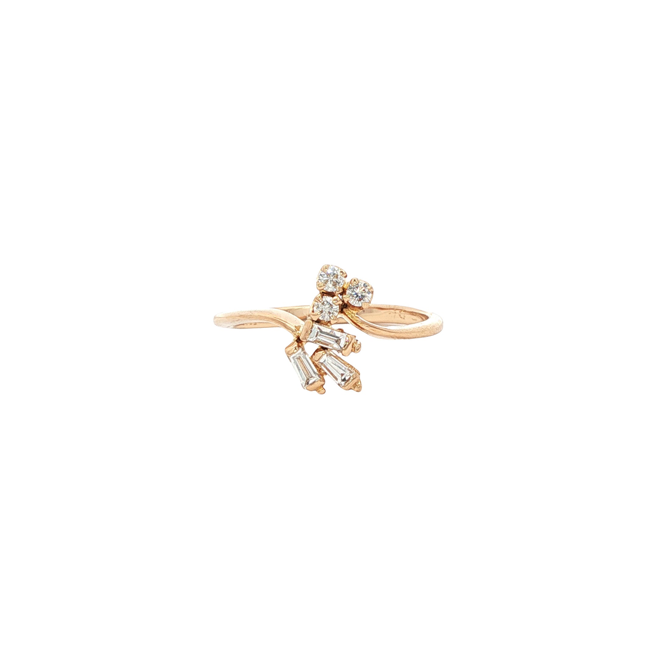 Gouden ring met diamant 18 kt