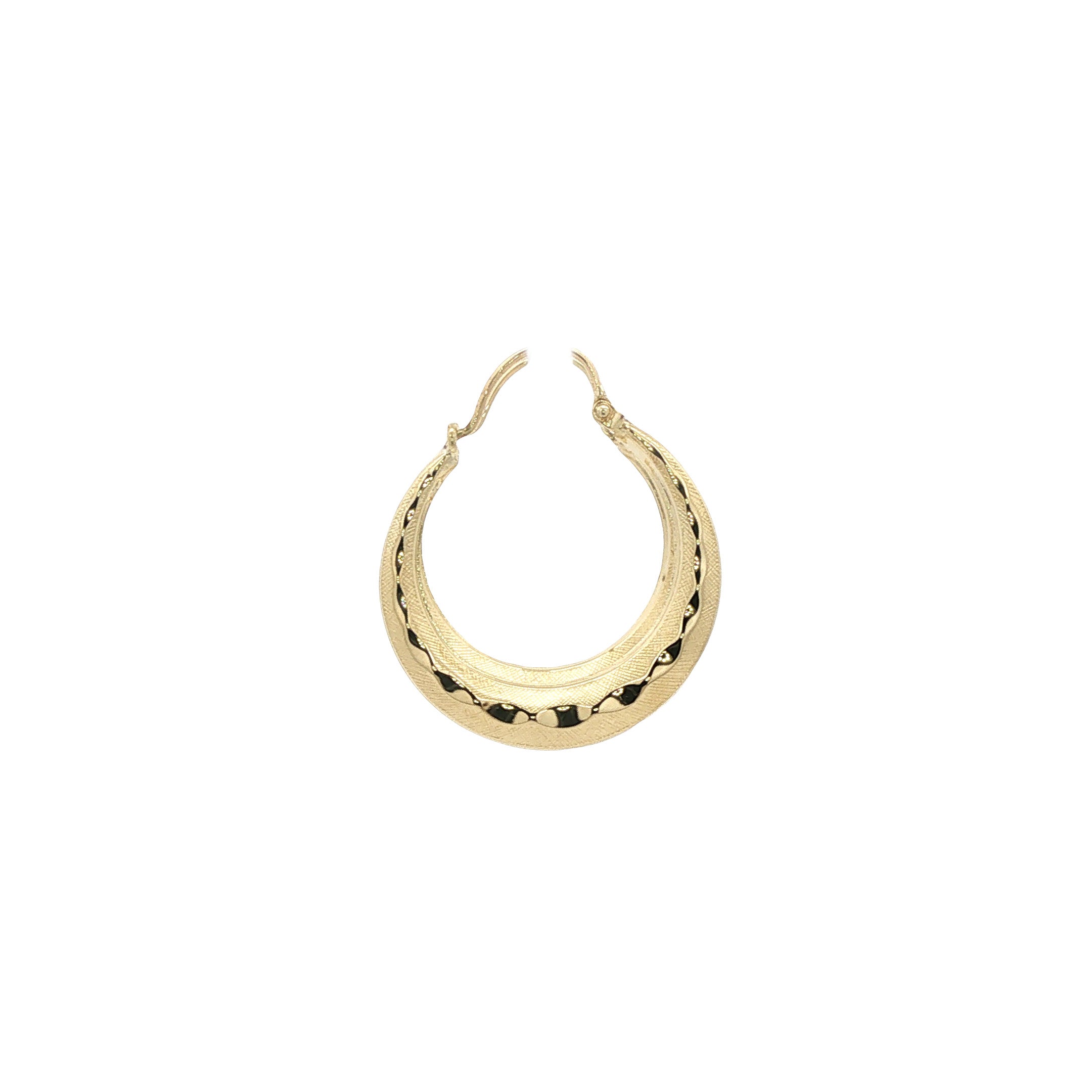 14 kt gold vintage fantasy earrings