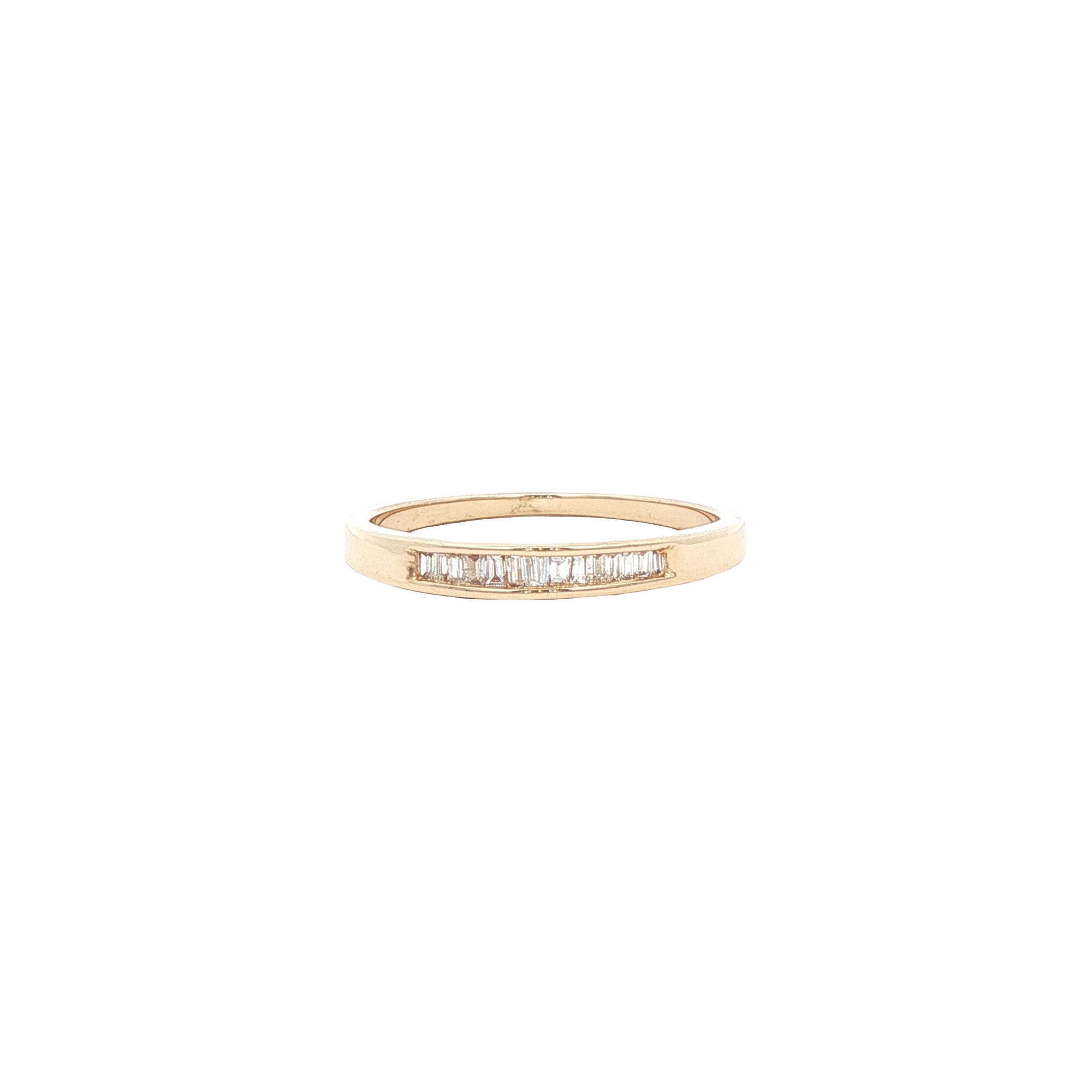 Gouden ring met diamant 14 kt