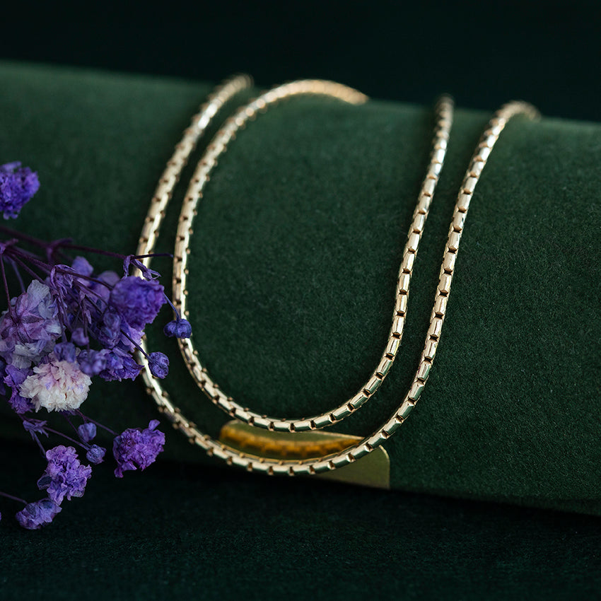 Gouden fantasie collier 14 kt