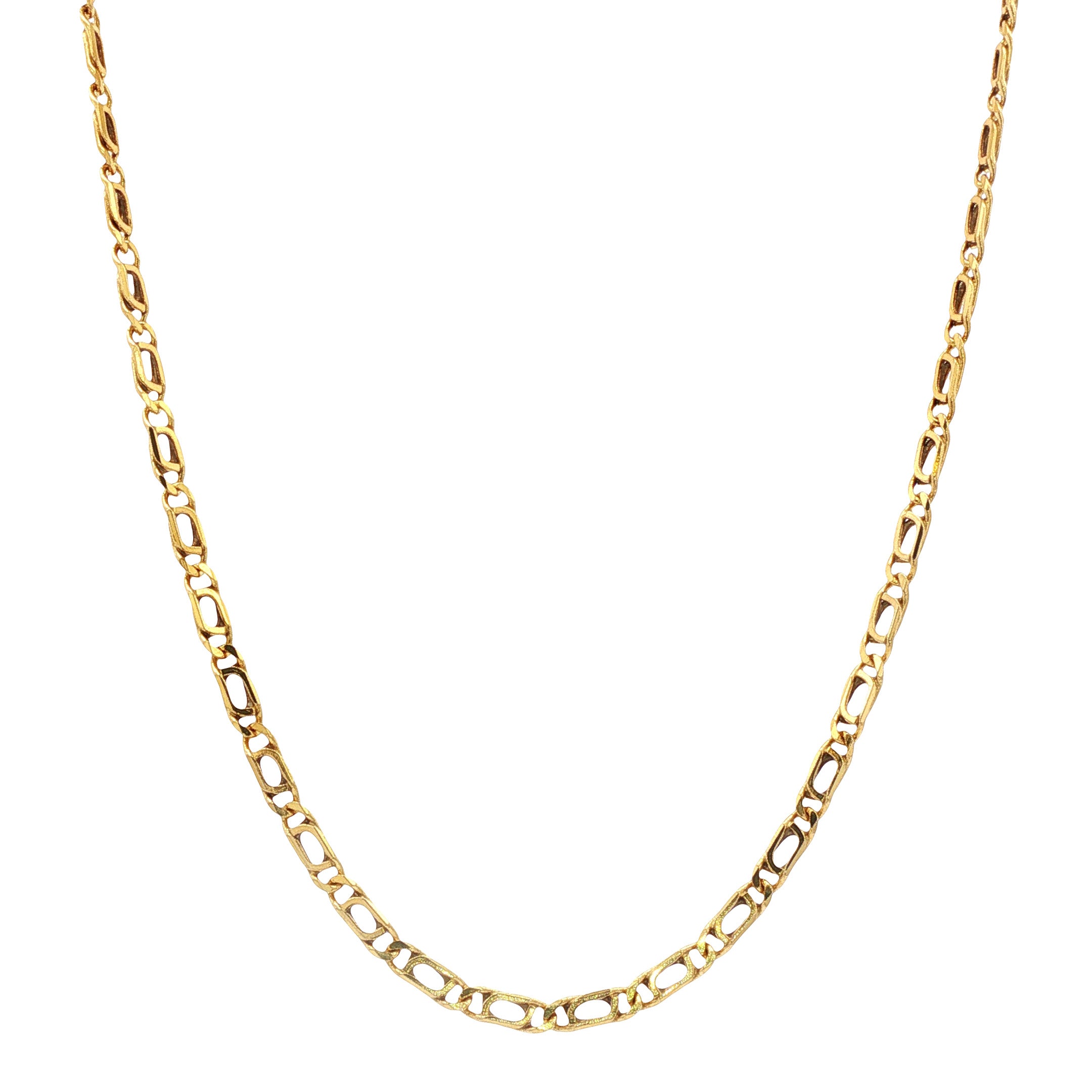 Gouden vintage fantasie collier 14 kt