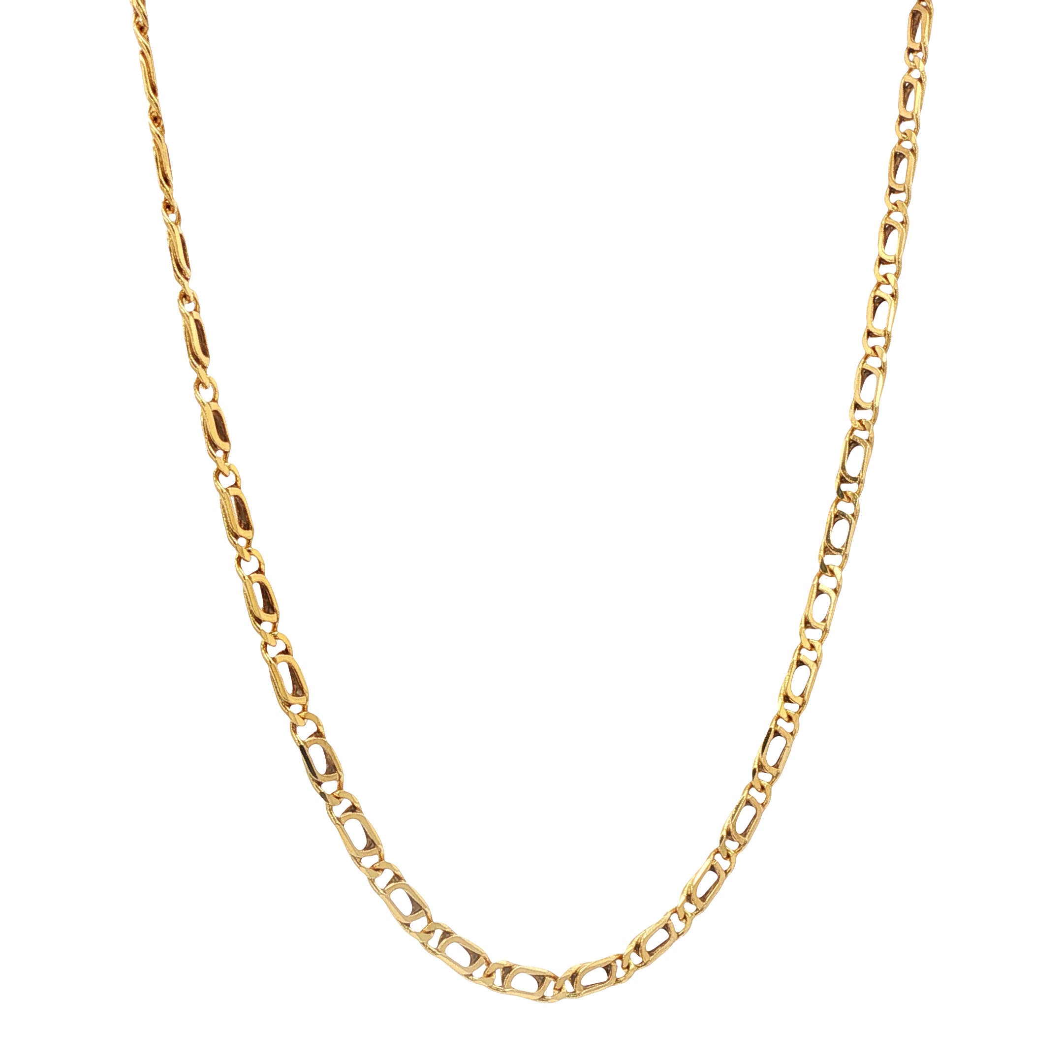 Gouden vintage fantasie collier 14 kt