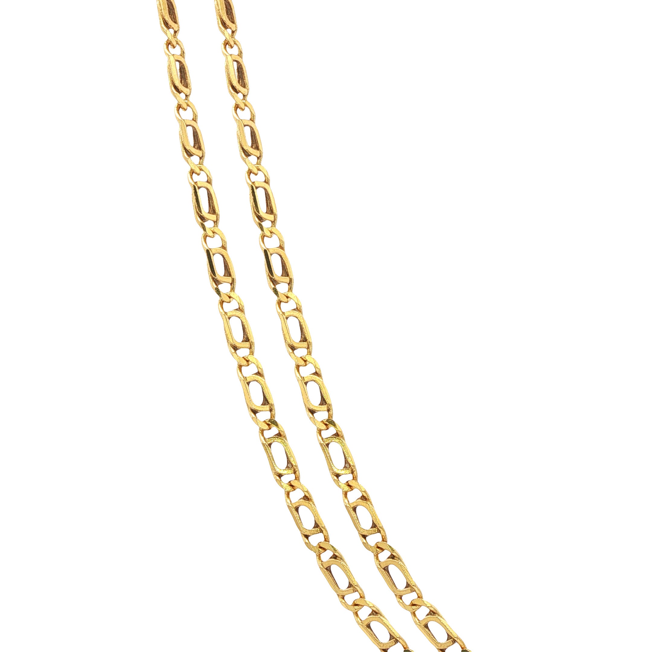 Gouden vintage fantasie collier 14 kt