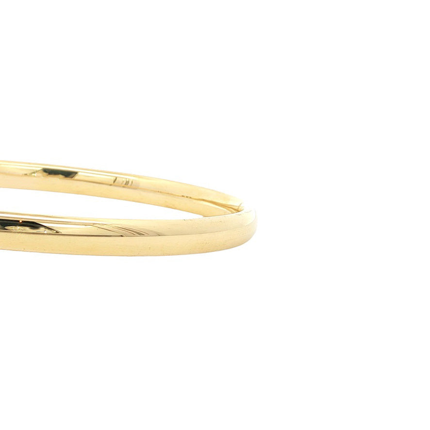 14 kt smooth gold bangle