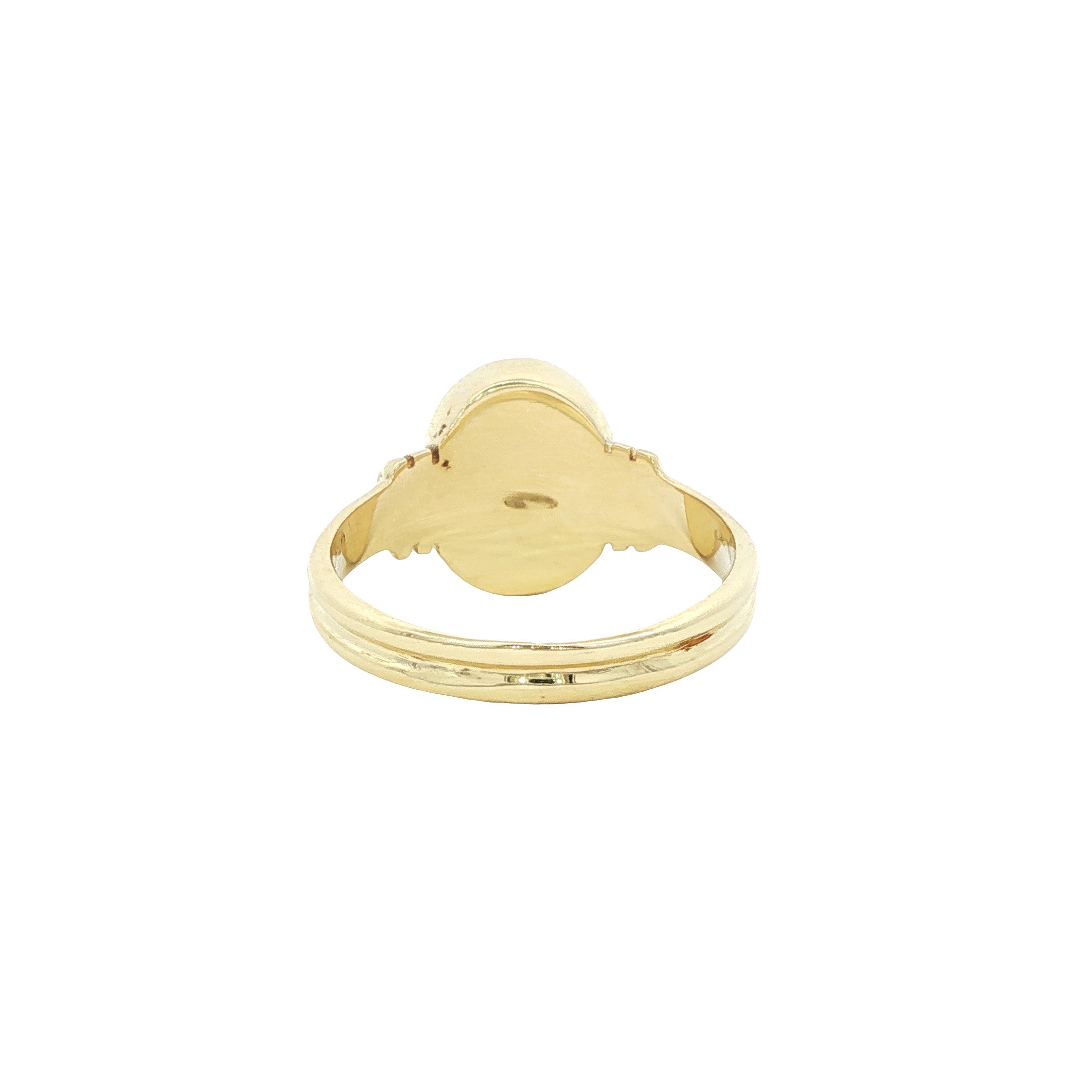 14 kt vintage gold ring with star sapphire