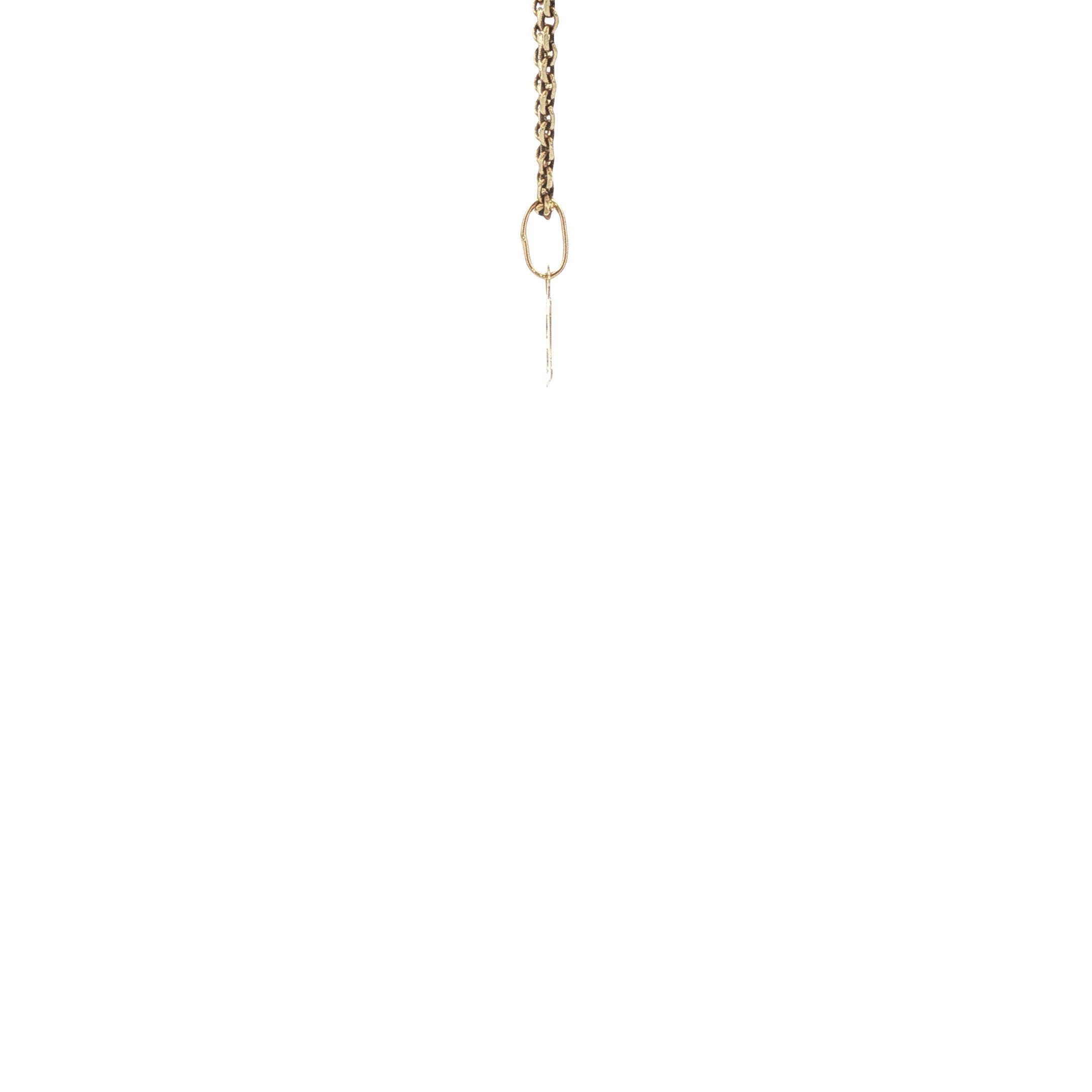 Gouden vintage letter B hanger 14 kt