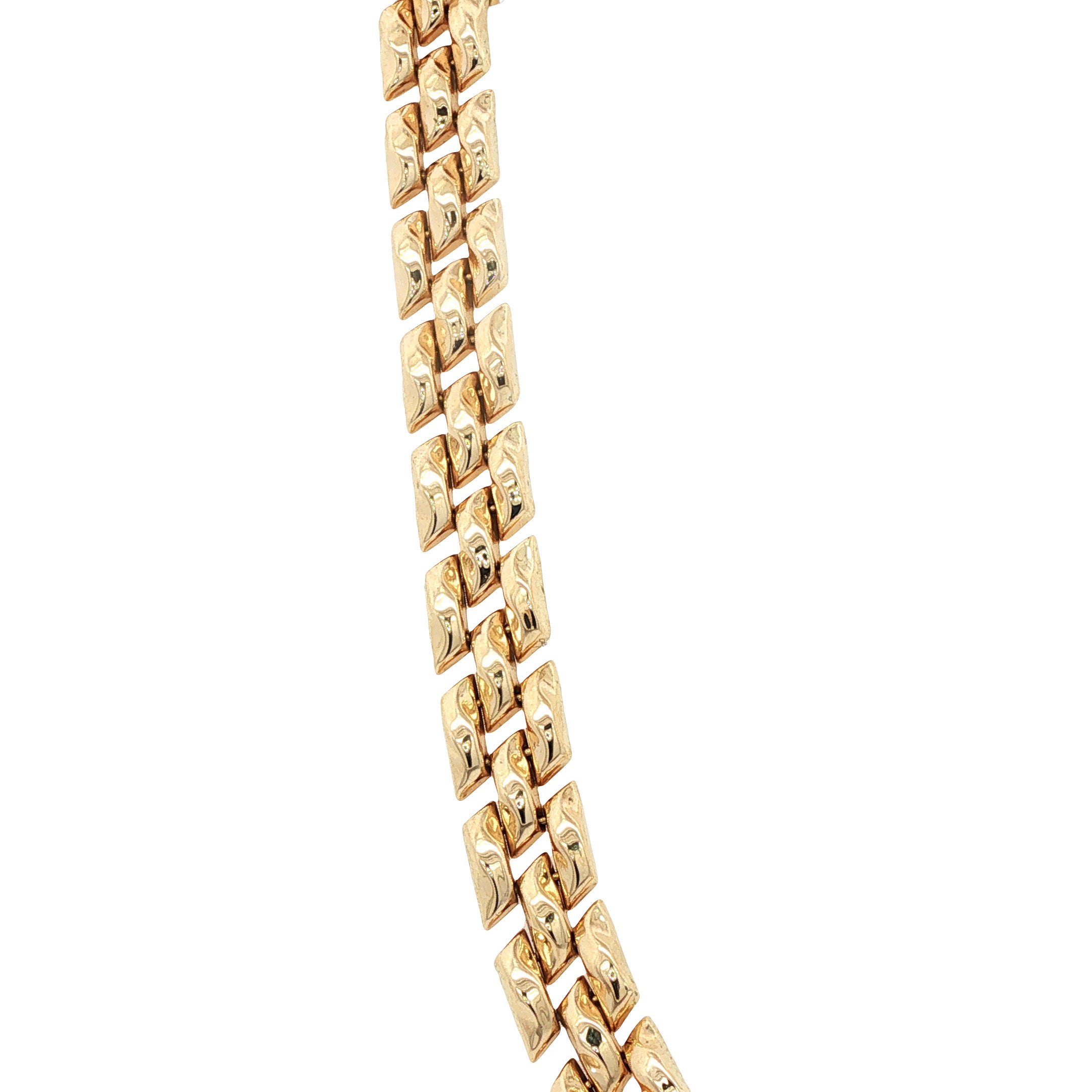 Gouden vintage fantasie collier 14 kt
