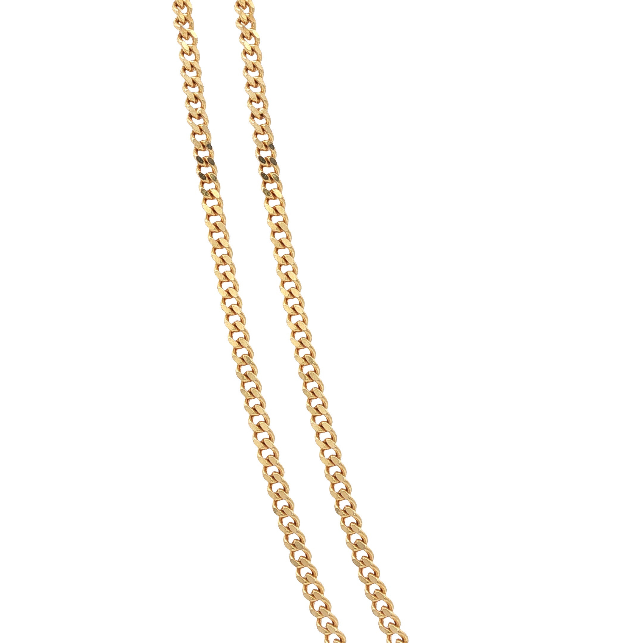 Gouden vintage gourmet collier 14 kt