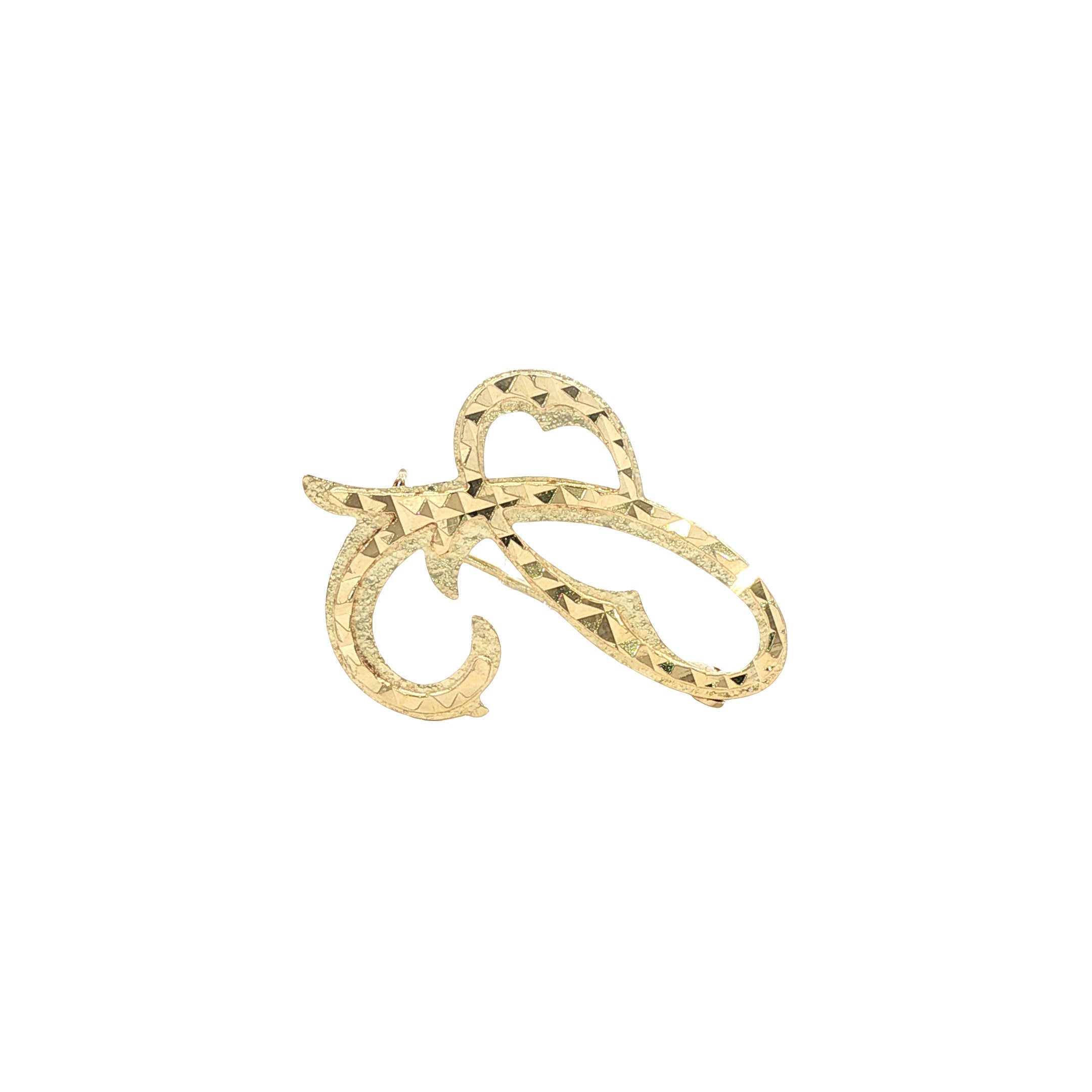 Vintage 14 kt gold fantasy brooch